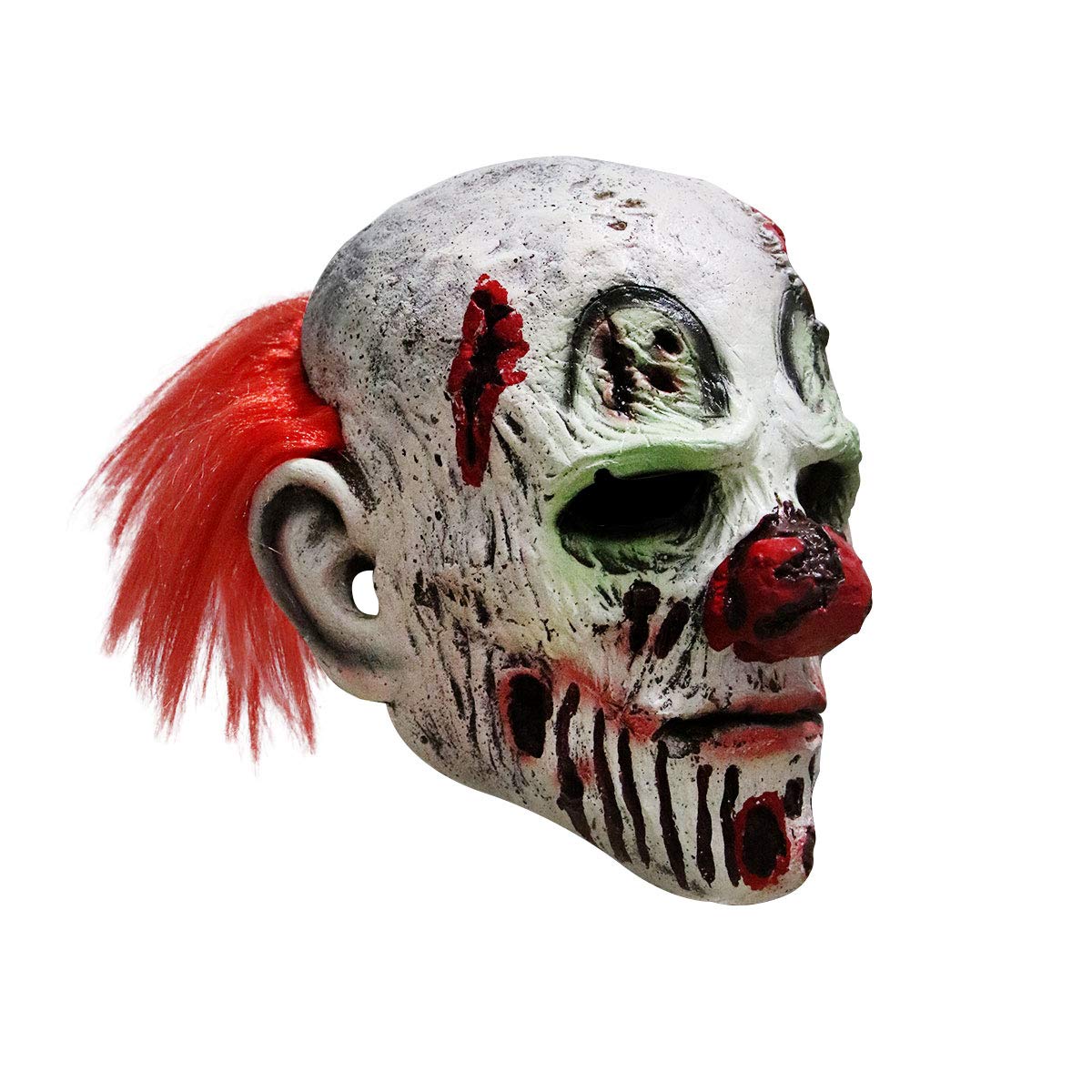 Scary Evil Clown Mask for Halloween - Horror Face Zombie Costume for Adults - Perfect for Halloween Parties, Haunted Houses & Cosplay