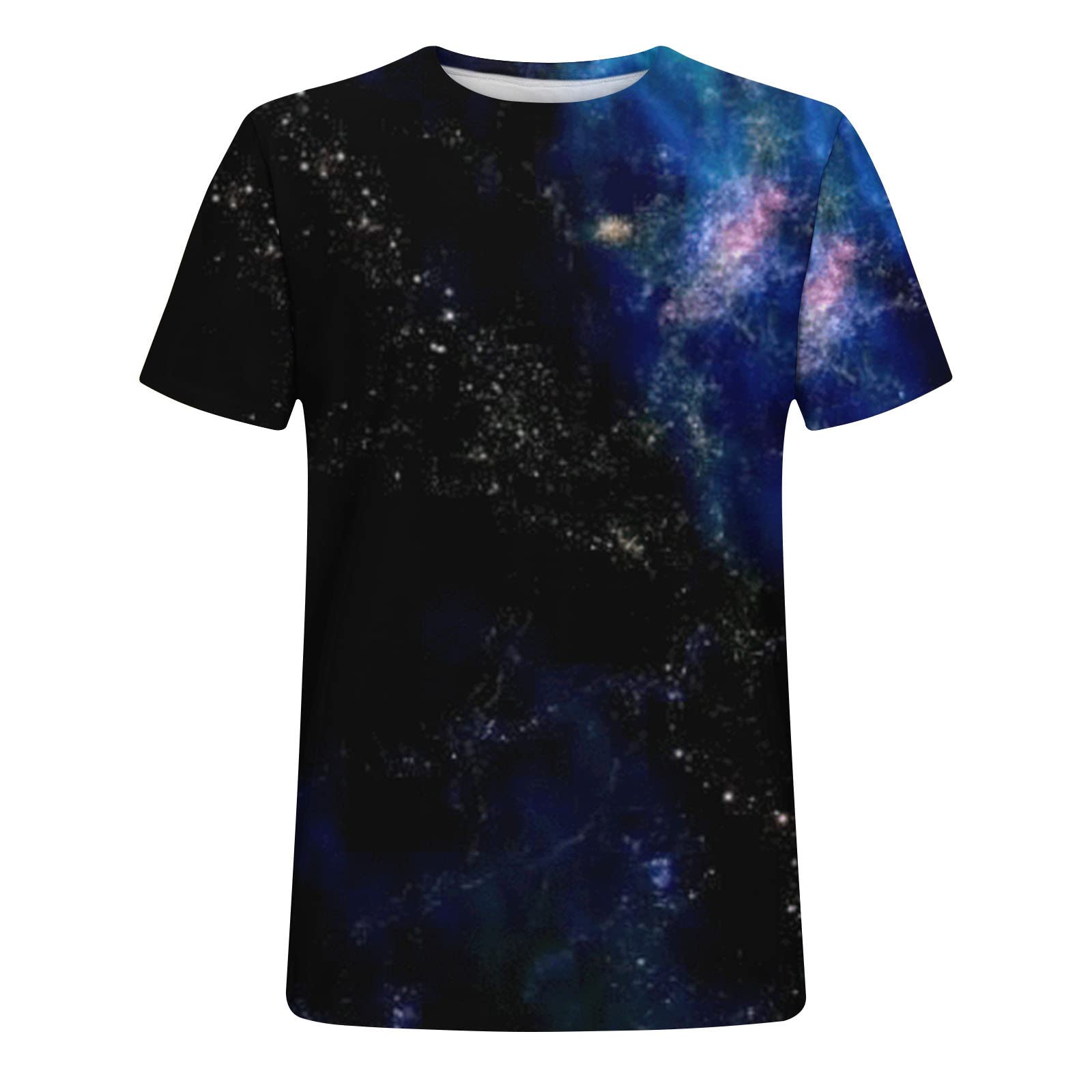 3D Printed Men's Starry Sky Graphic T-Shirt - Short Sleeve Summer Novelty Tee for Casual Wear, Street Fashion & Outdoor Activities