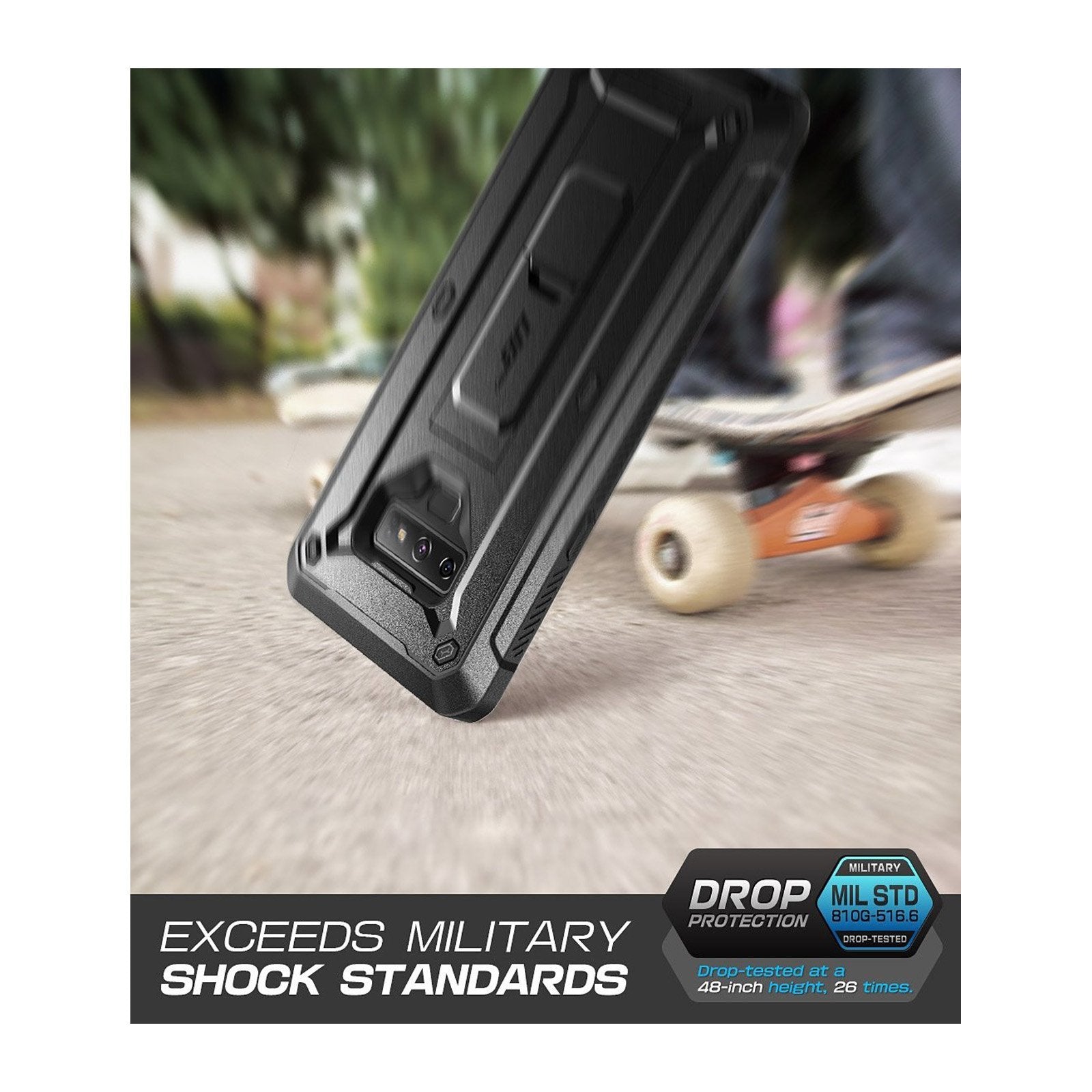 Samsung Galaxy Note9 Unicorn Beetle Pro Rugged Holster Case - Heavy Duty Protection with Kickstand & Belt Clip - Shockproof, Dustproof, Drop Proof Phone Cover for Outdoor, Work & Active Lifestyle