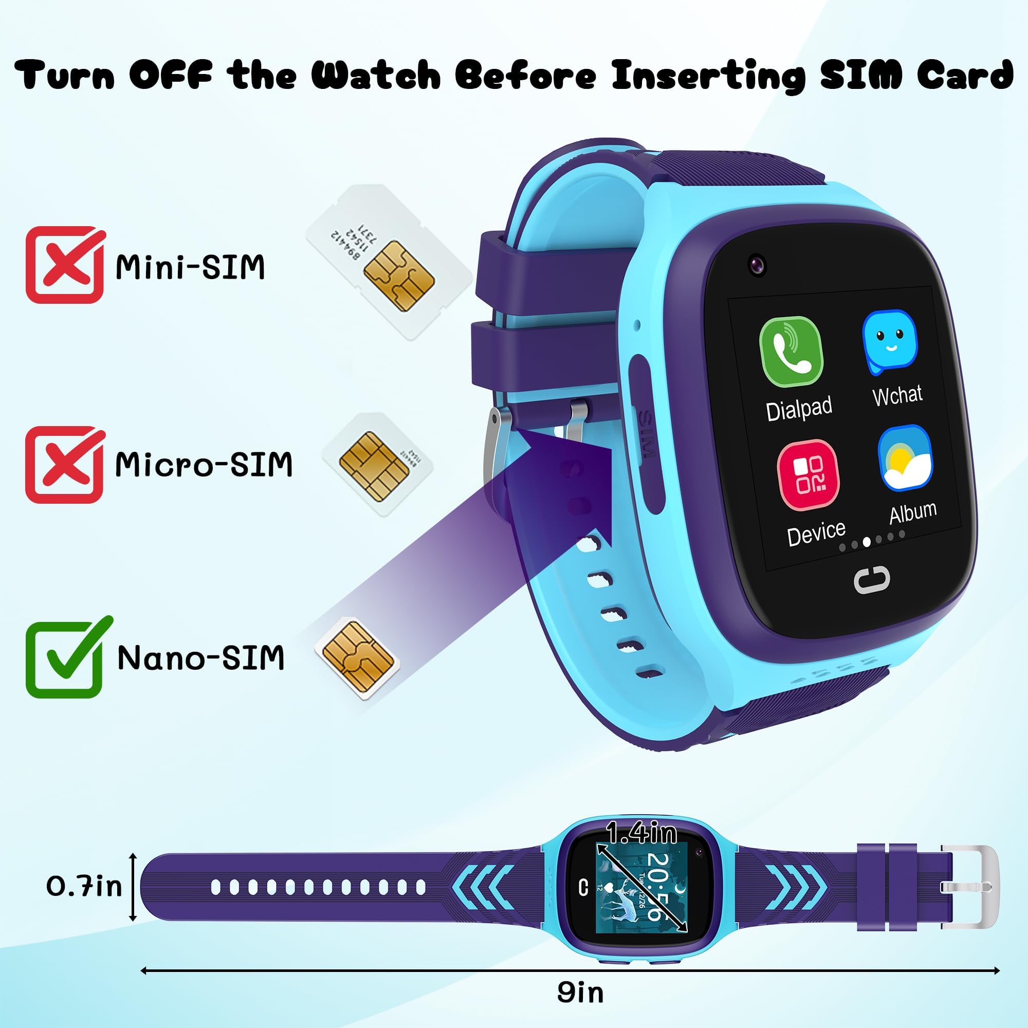 Kids GPS Smart Watch with SOS Call, Step Counter & Alarm - Waterproof Tracker for Boys & Girls Ages 3-12 | Perfect for School, Outdoor Play & Birthday Gifts
