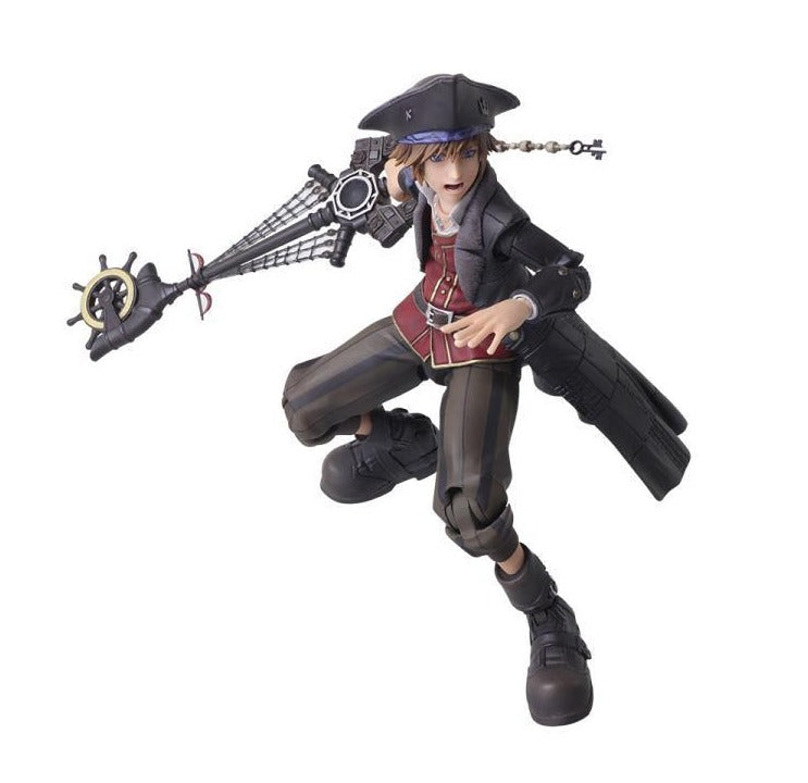 Bring Arts Kingdom Hearts III Sora Pirates of the Caribbean Version Action Figure by Square Enix - Collectible Toy for Gamers and Disney Fans, Perfect for Display and Gift Giving