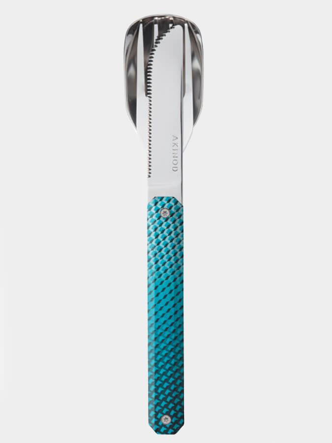 Akinod 12H34 Straight Magnetic Cutlery Set - Premium Stainless Steel Knives Forged with Strong Magnets - Perfect for Camping, Hiking & Outdoor Adventures