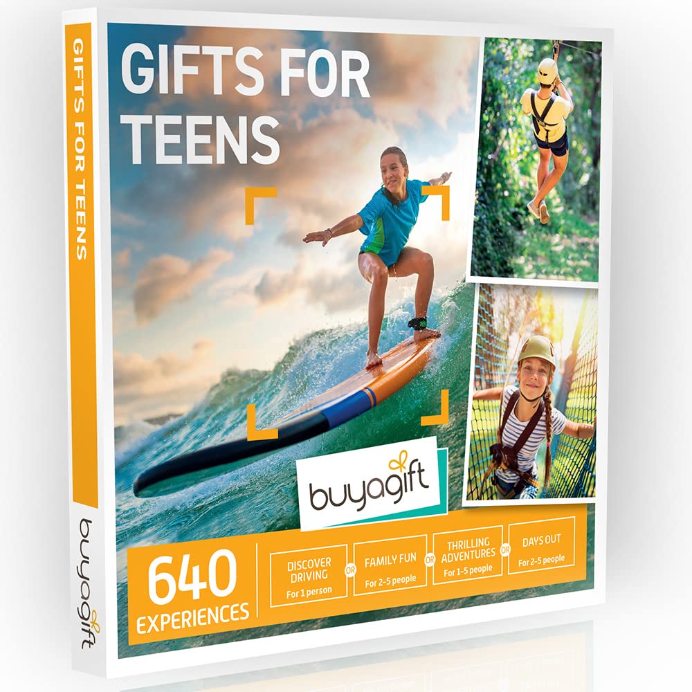 Buyagift Gift Box for Teens - 640 Fun Adventures Curated for Teenagers | Perfect for Birthdays, Holidays & Special Occasions