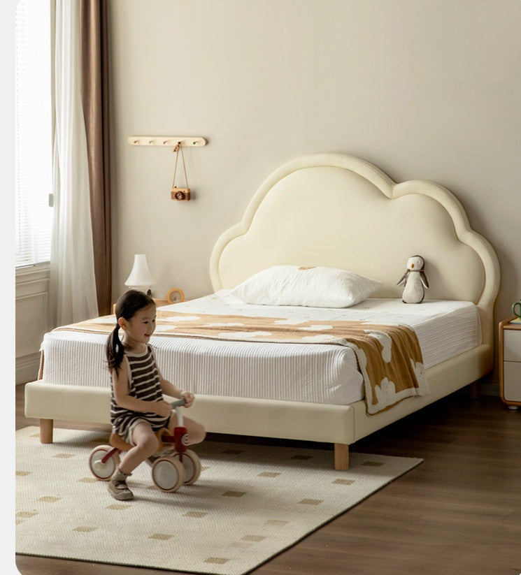 Organic Leather Kids Bed – Premium Handmade Toddler Bed for Safe & Comfortable Sleep – Perfect for Nursery, Bedroom & Daycare