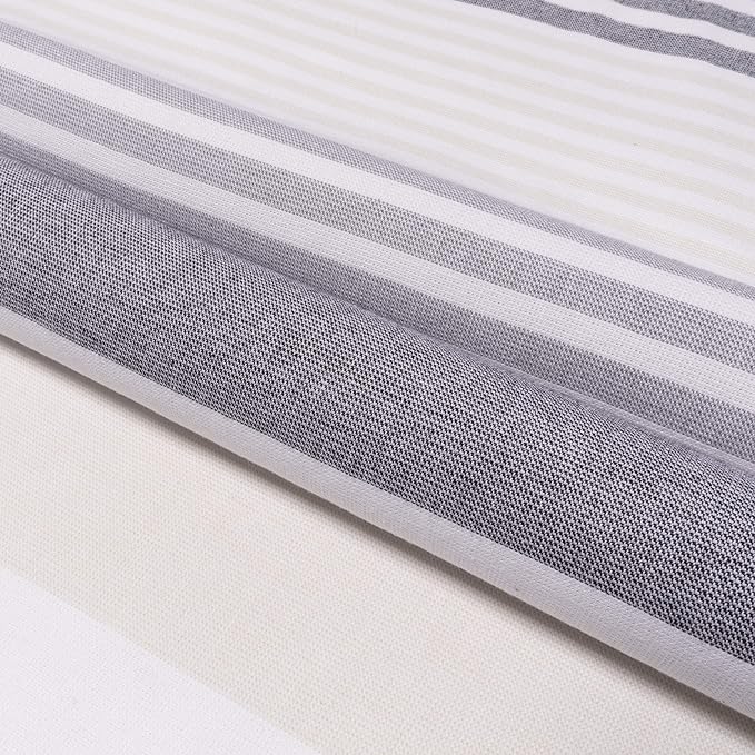 Meera Stripe Fouta 4-Piece Beach Towel Set with Tassels - Soft, Absorbent & Quick-Drying - Perfect for Pool, Beach, Yoga & Spa Days