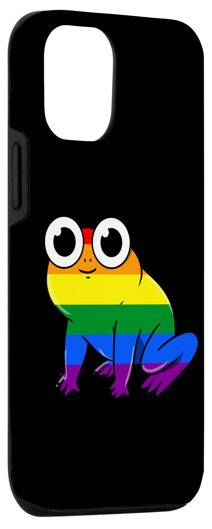 iPhone 12/12 Pro Rainbow Pride Frog Phone Case - Colorful LGBTQ+ Protective Cover for Daily Use & Pride Events