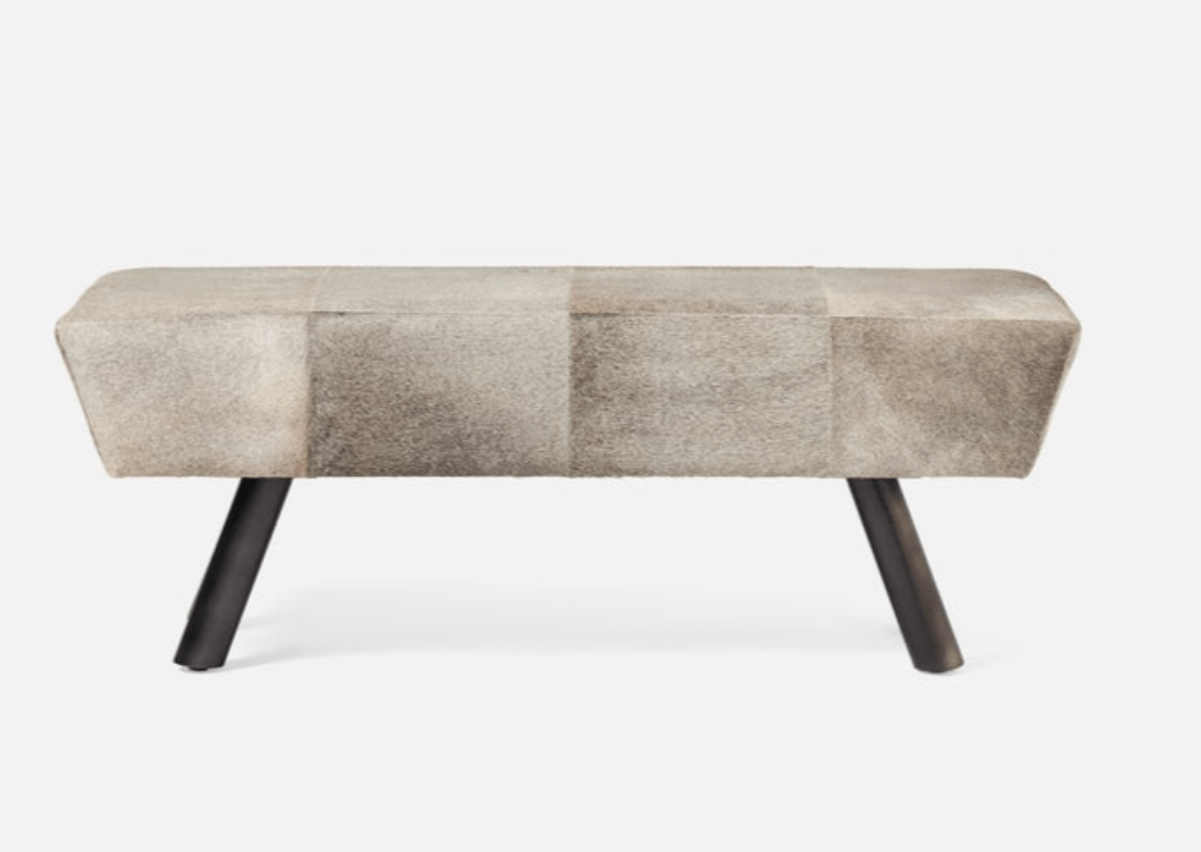 Trent Bench - Modern Wooden Bench for Living Room, Bedroom & Entryway - Sturdy & Stylish Home Decor Furniture for Indoor Use