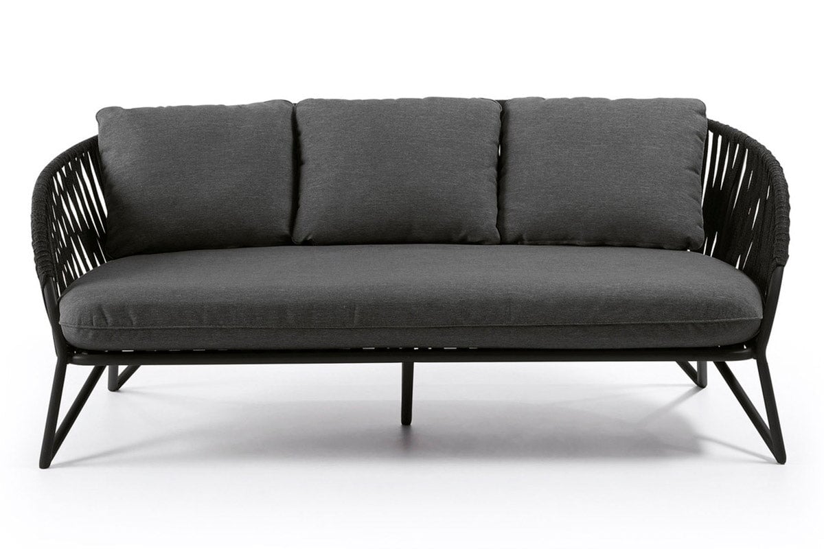 Como Branzie 3-Seater Sofa - Modern Fabric Couch for Living Room, Lounge & Office - Comfortable Sectional Sofa with Soft Cushions for Family Gatherings & Relaxation
