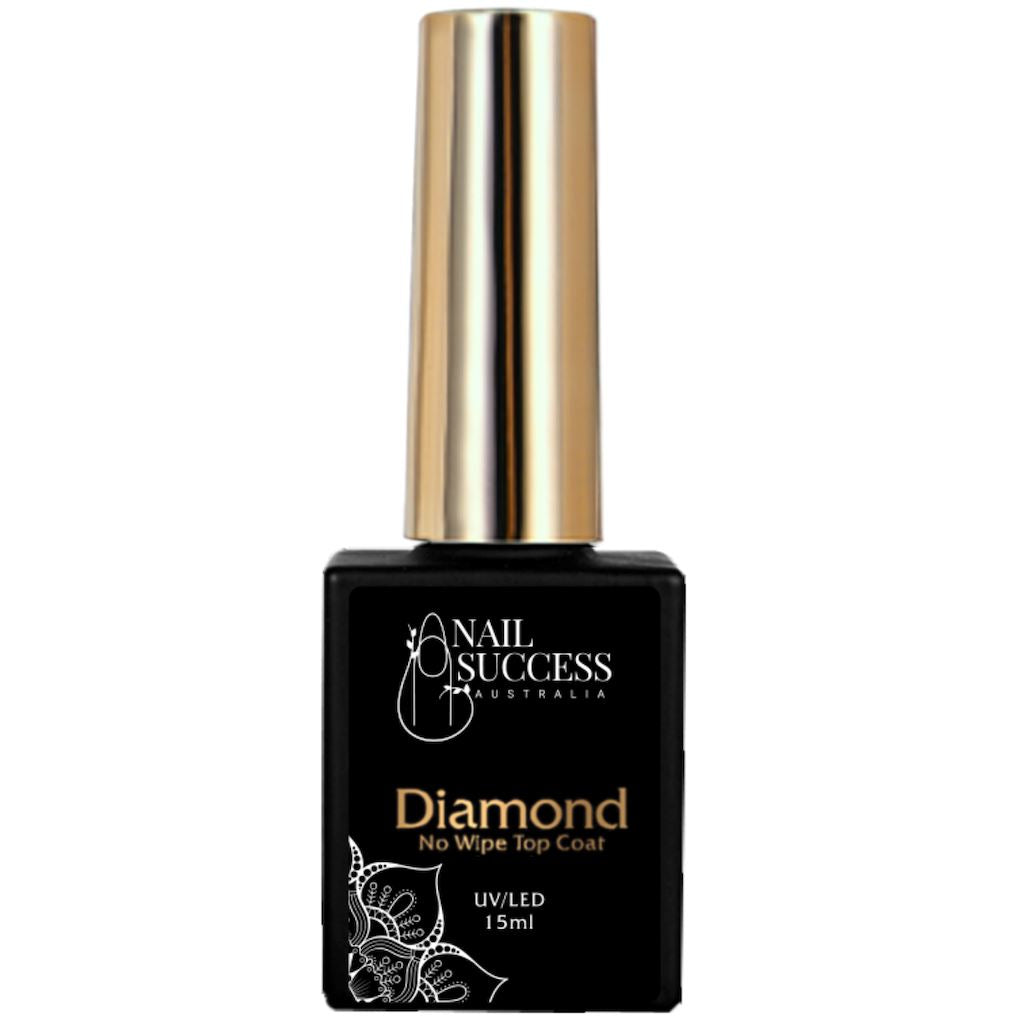Diamond Gel Top Coat Tack Free - Long-Lasting Shine & Chip-Resistant Nail Polish for Salon-Quality Manicures at Home | Perfect for Weddings, Parties & Everyday Wear