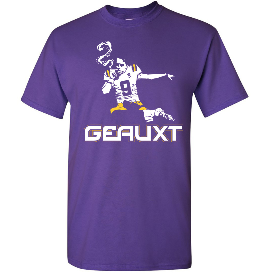 Joe Burreaux Cigar Shirt - Premium LSU Tigers Fan Apparel for Game Day & Tailgating | Comfortable & Stylish Sports T-Shirt