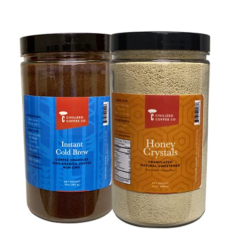 Cold Brew Coffee & Honey Crystals Bundle - Perfect for Home & Office