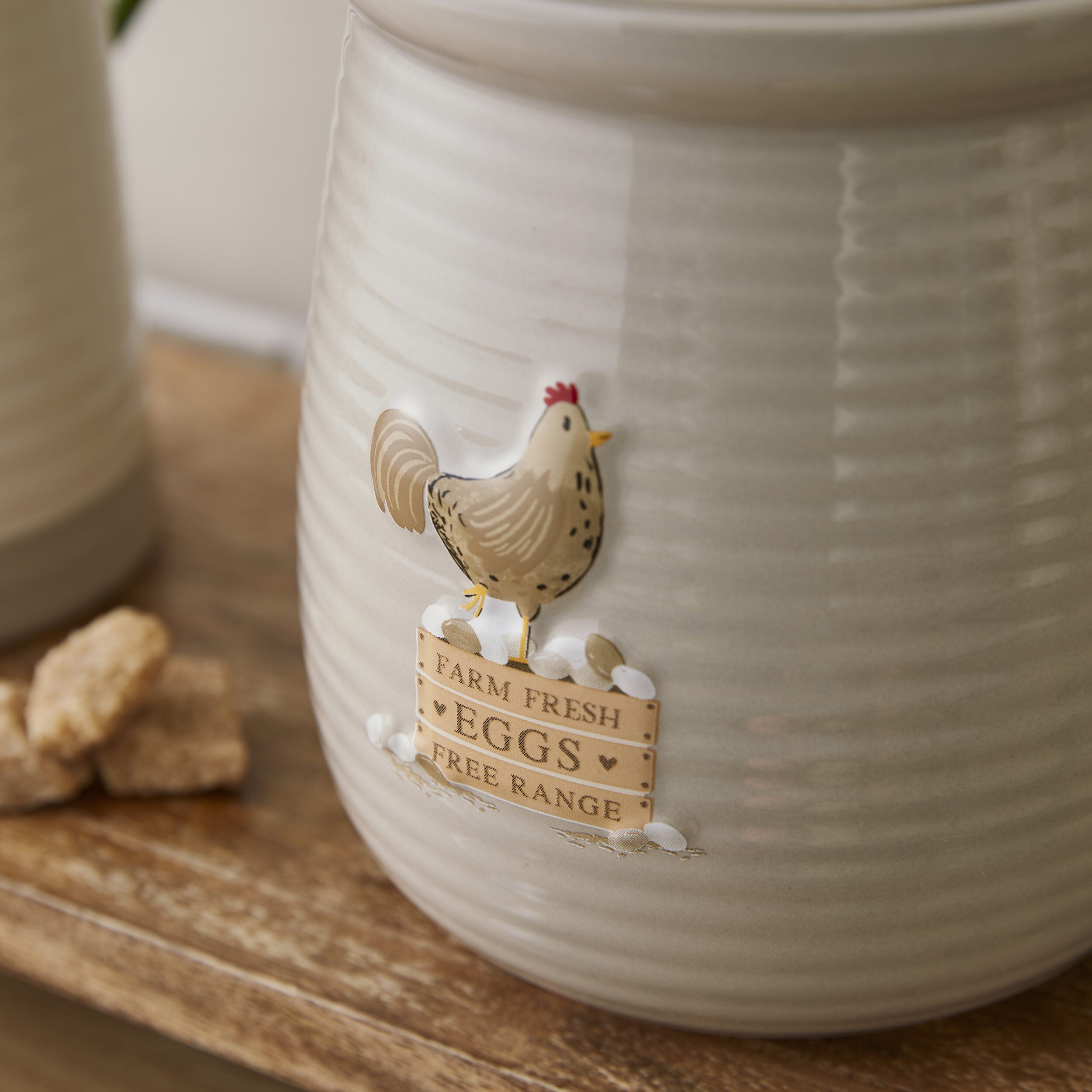 Hen House Lane Canister - Farm Fresh Eggs Storage Container | Airtight Kitchen Organizer for Fresh Eggs | Perfect for Farmhouse, Country Kitchen & Pantry Organization