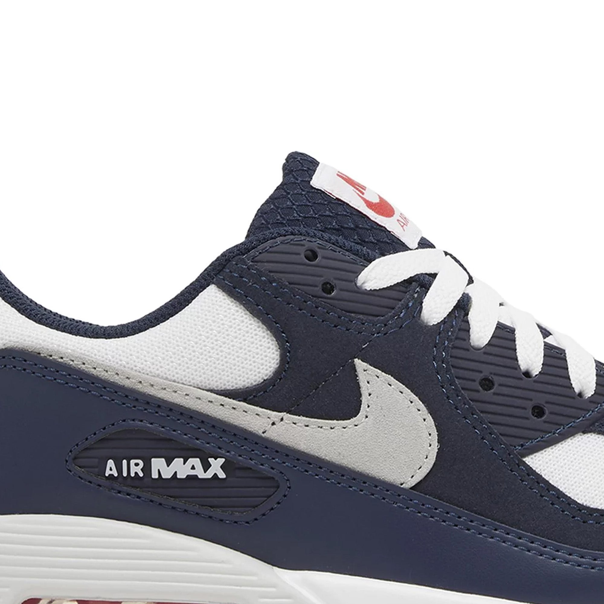 Nike Air Max 90 'Obsidian Track Red' Men's Running Shoes 2023 Edition - Comfortable Cushioned Sneakers for Jogging, Gym Workouts & Casual Streetwear