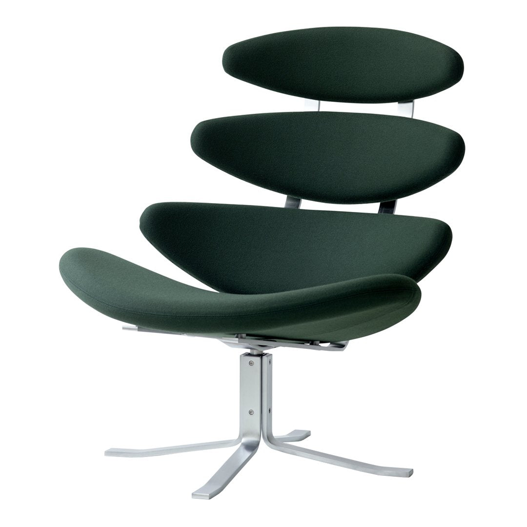 Erik Jørgensen Corona Swivel Lounge Chair - Modern Rotating Armchair for Living Room, Office & Lounge Areas - Premium Scandinavian Design Furniture for Home Decor