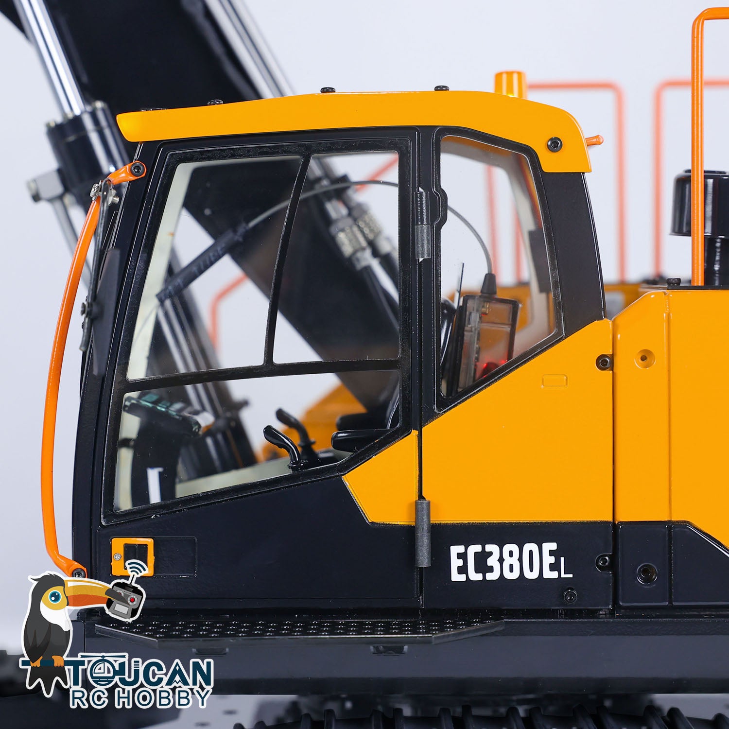 1/14 Scale Metal RC Hydraulic Excavator Toy - EC380 Tracked Electric Wireless Remote Control Digger, Heavy Duty Construction Vehicle Model for Kids & Adults - Perfect for Construction Play, Collecting & STEM Learning