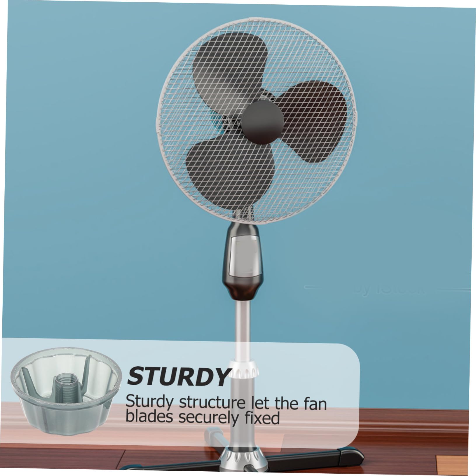 5pcs Fan Blade Nut Cover Replacement for Electric Table & Floor Pedestal Fans - Durable Accessories for Home, Office, and Outdoor Cooling