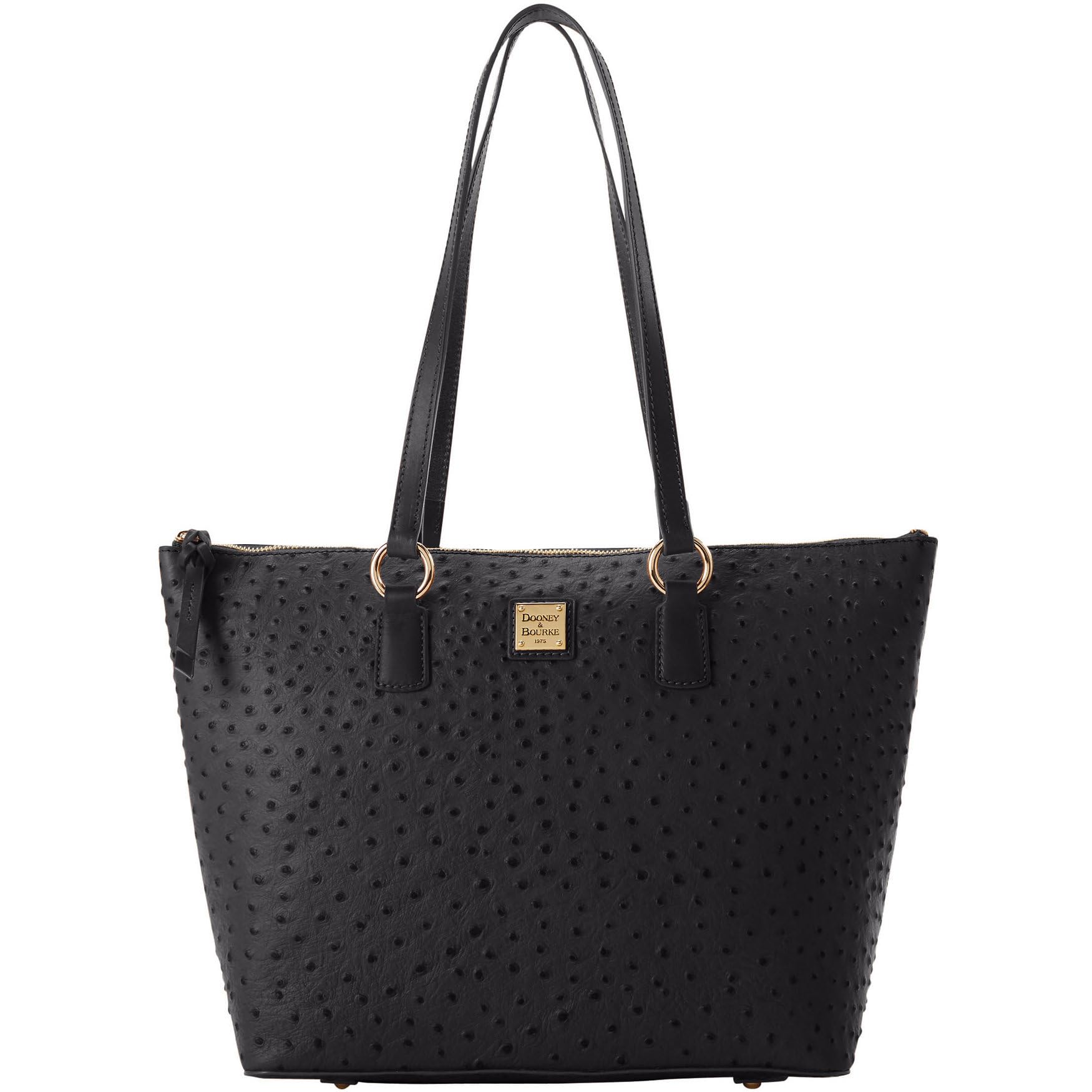 Dooney & Bourke Ostrich Wren Tote Handbag for Women | Genuine Leather Designer Purse with Shoulder Strap | Perfect for Work, Travel & Everyday Use