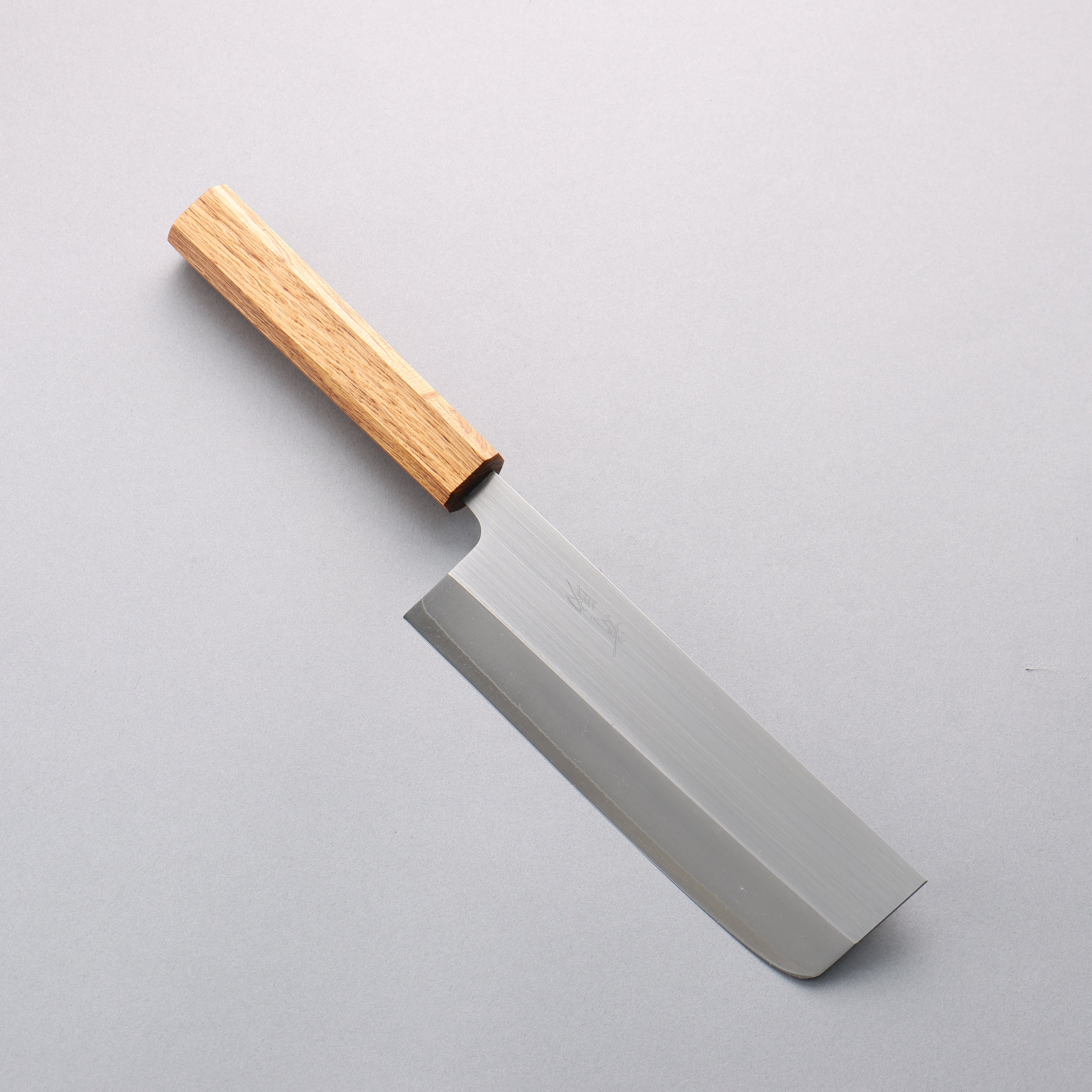Premium Seisuke SRS13 Japanese Nakiri Knife 165mm - Vertical Brushed Finish with Oak Handle - Perfect for Slicing Vegetables, Herbs & Sushi Prep - Ideal for Home Chefs & Professional Kitchens