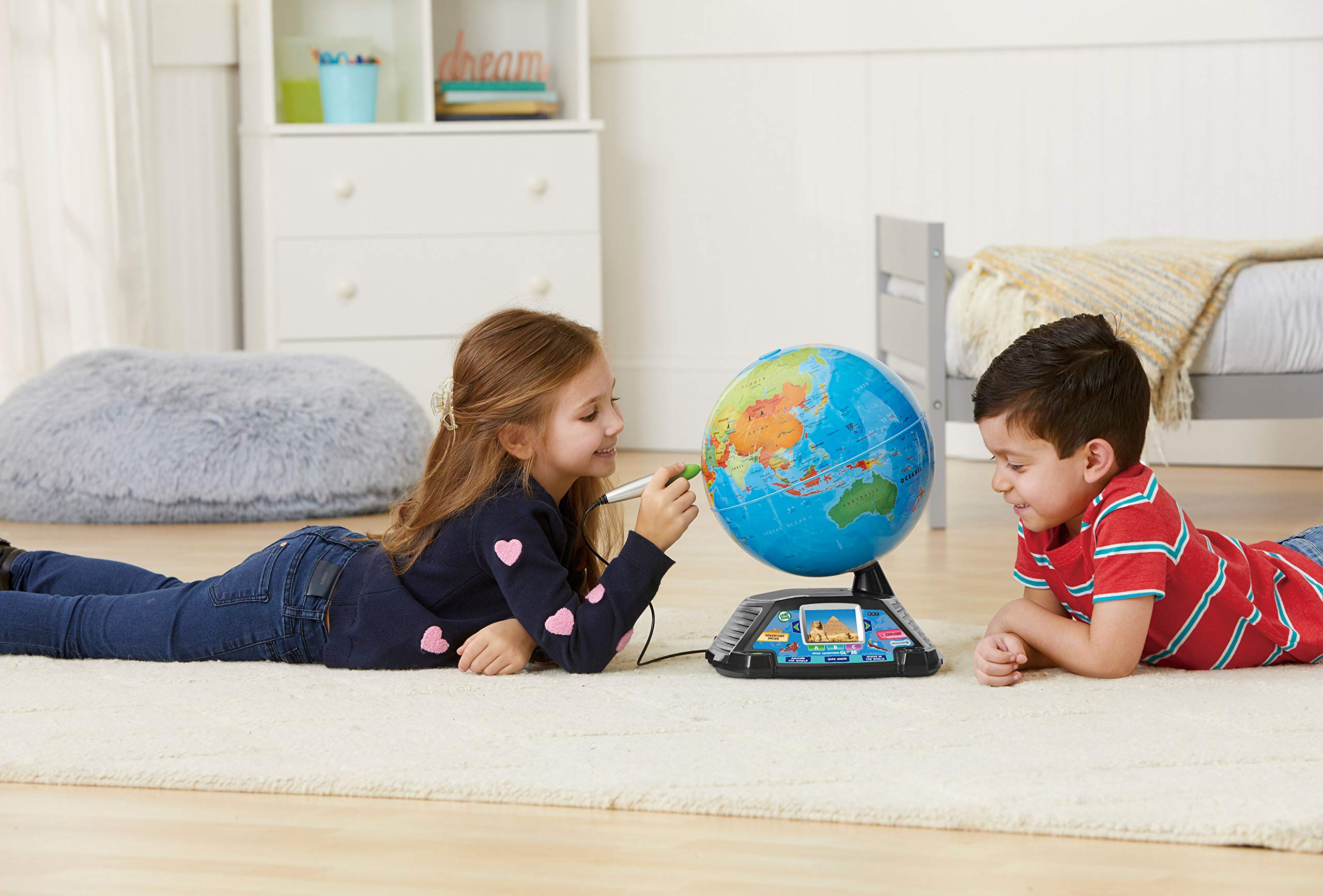 LeapFrog Interactive Kids Globe - Smart Educational Toy for Learning World Geography | Fun STEM Learning for Ages 5, 6, 7+ | Perfect for Homeschool, Classroom & Birthday Gifts | Preschool Learning Activities & Christmas Presents