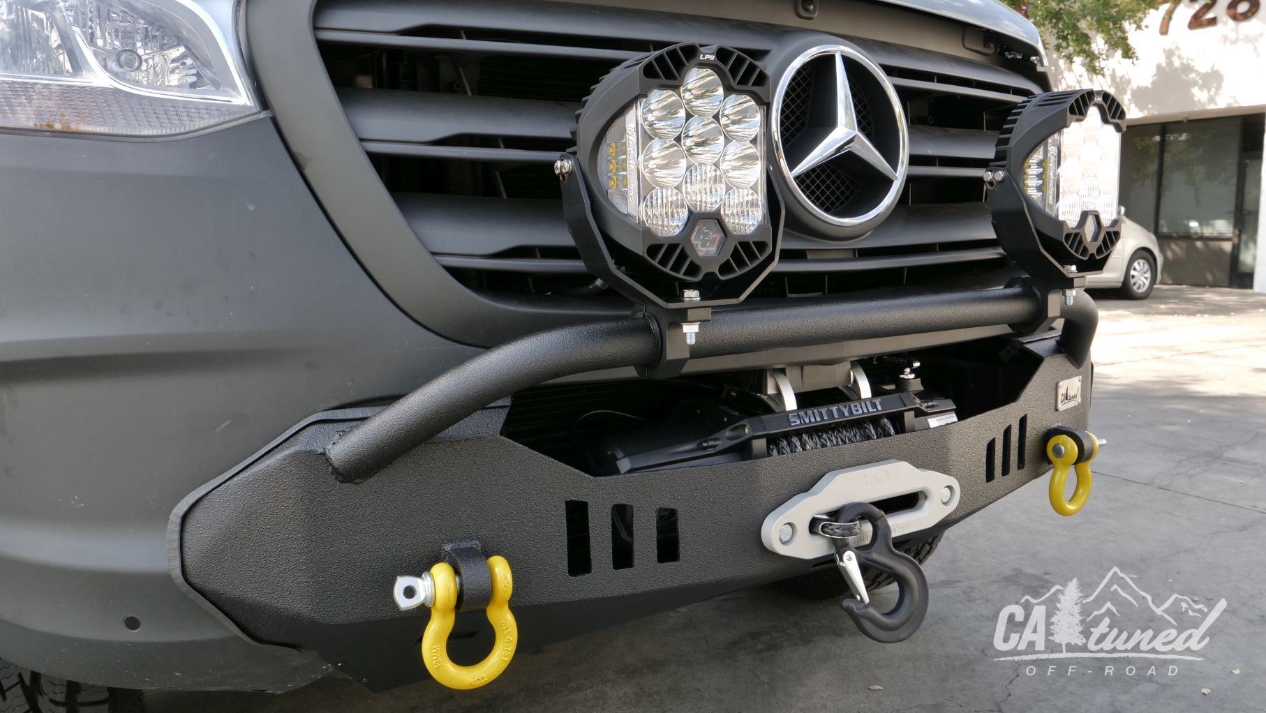CAtuned Off-Road Front Bumper for 2019-2023 Mercedes Sprinter Van | Heavy-Duty Steel Construction | Perfect for Off-Roading & Overlanding Adventures