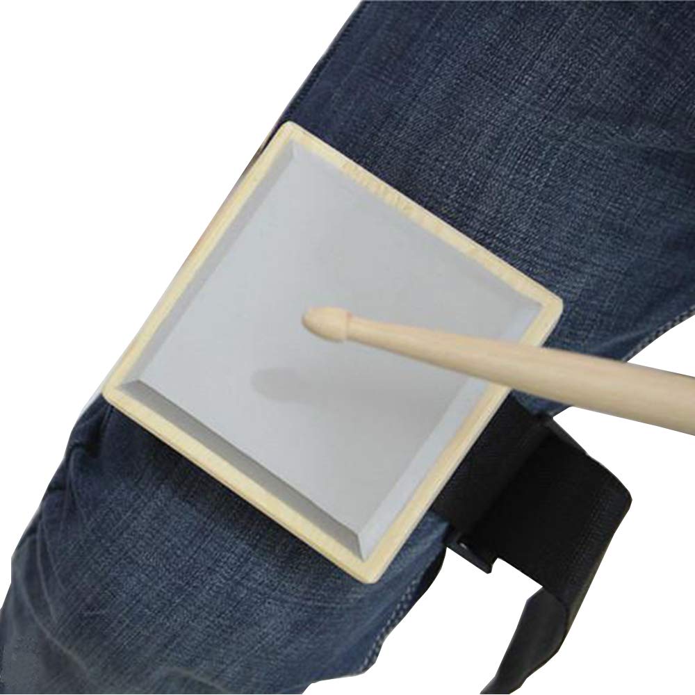 Silent Leg Drum Practice Pad with Adjustable Strap - Portable Mini Drum Pad for Quiet Practice - Perfect for Home, Studio & Travel Drumming
