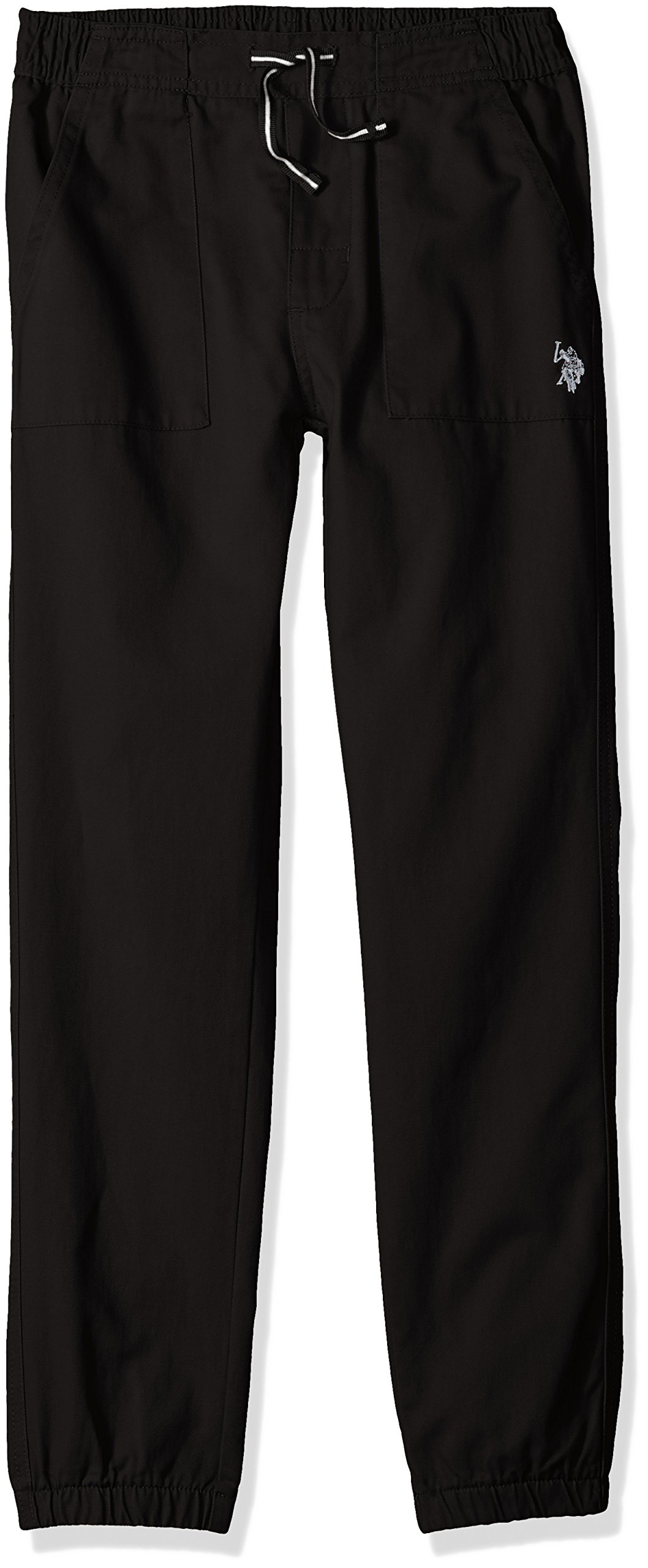 U.S. Polo Assn. Boys' Twill Jogger Pants - Comfortable Casual Joggers for Active Kids | Perfect for School, Play & Everyday Wear