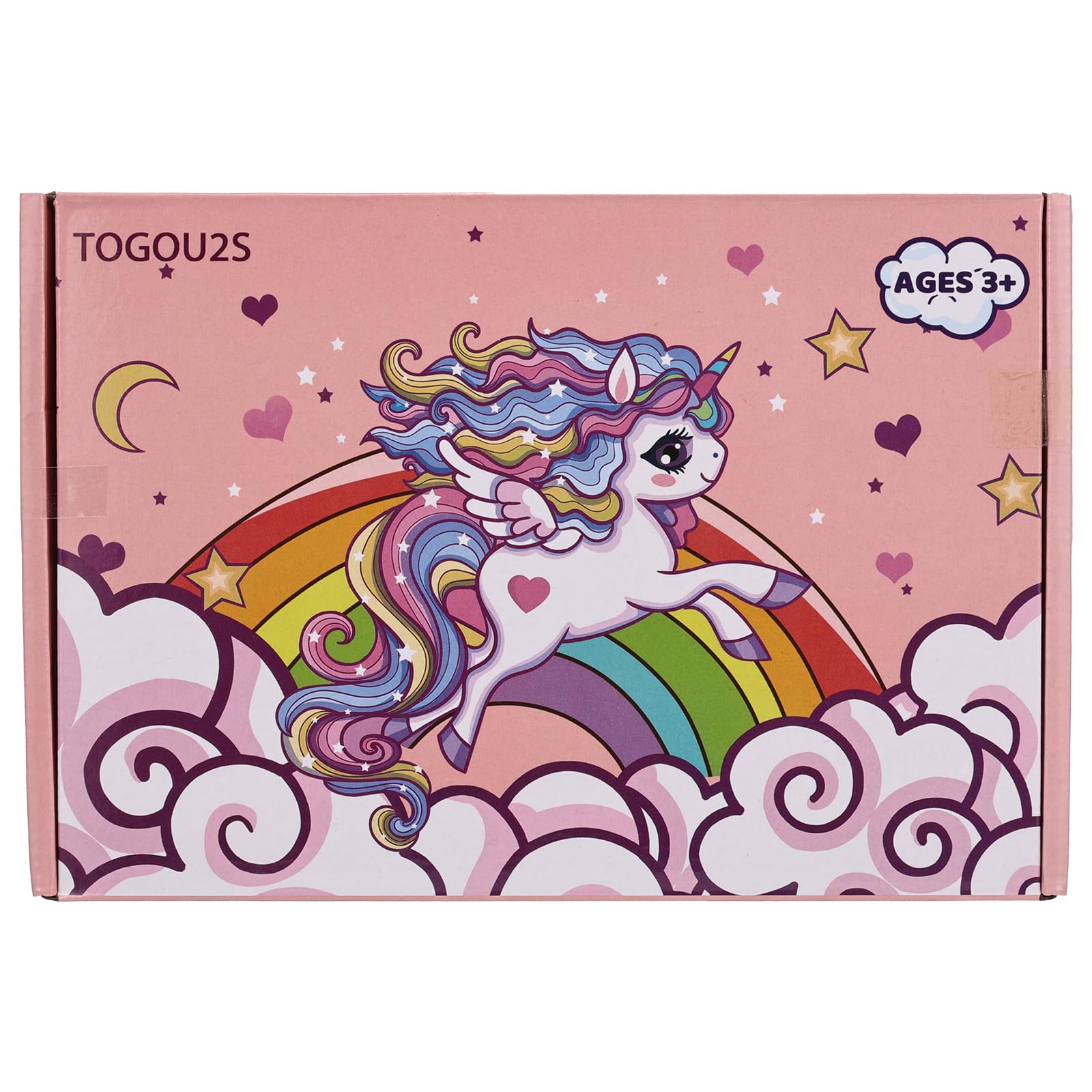 TOGOU2S Unicorn Makeup Set for Girls - Washable & Non-Toxic Kids Cosmetics - Birthday Gift for Ages 4-8+ (Play & Party)