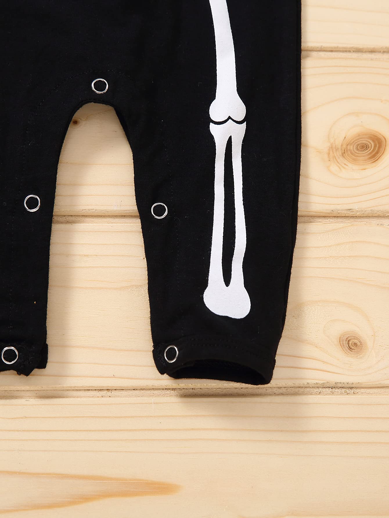 Baby Halloween Costume Skeleton Romper Jumpsuit with Hat - Newborn Boy Girl Skull Outfit for Halloween Parties & Photo Shoots