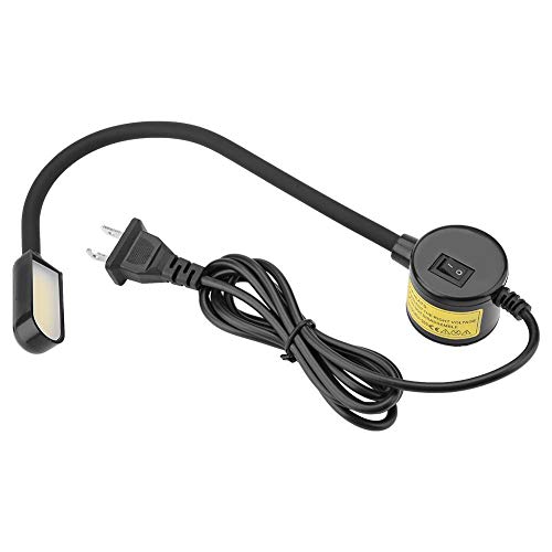 Adjustable Magnetic Base COB Sewing Machine Light with Flexible Gooseneck - 110-265V US Plug - Perfect for Quilting, Embroidery & Crafting Workstations