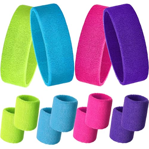 Rose Red, Fluorescent Yellow, Sky Blue, Purple