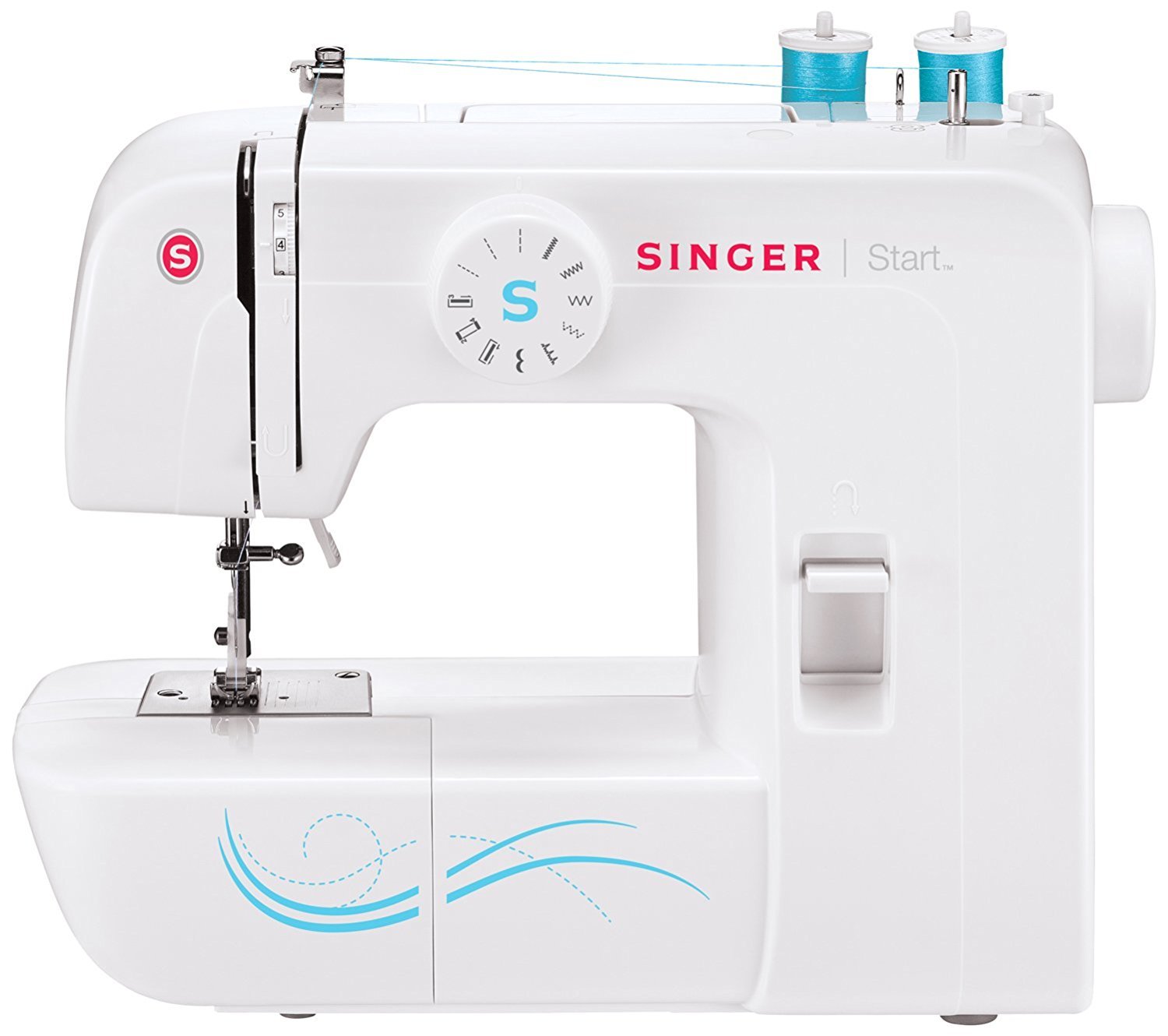 SINGER Start 1304 Sewing Machine with 6 Built-in Stitches - Free Arm Beginner Sewing Machine for Quilting, Dressmaking & Home DIY Projects | Perfect for First-Time Users & Craft Enthusiasts