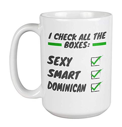 Stylish 15oz Coffee & Tea Mug - Dominican & North American Spanish Inspired Design - Perfect for Home, Office, or Gift Giving