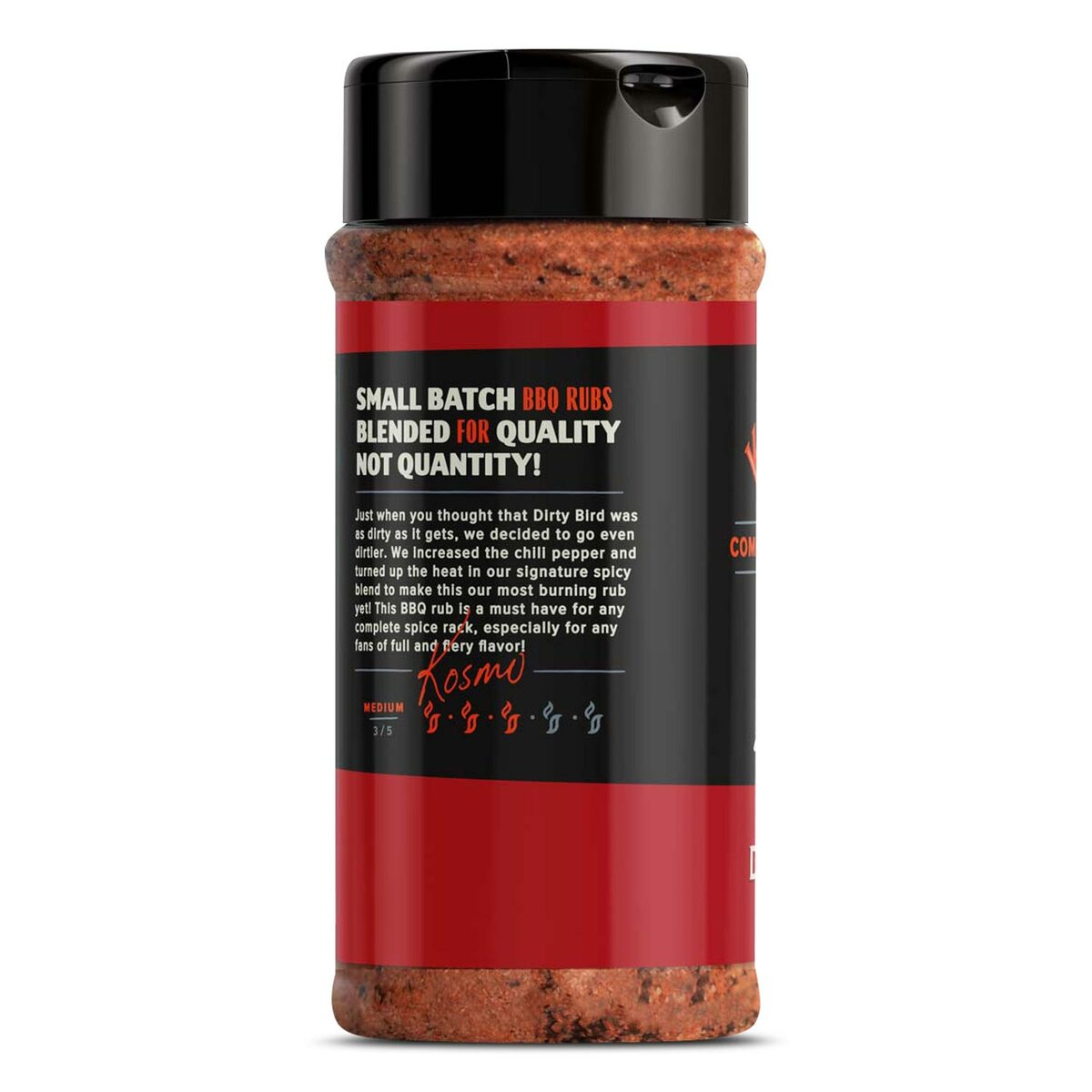 Kosmos Q Hot Dirty Bird Rub - Premium BBQ Spice Rub for Chicken, Wings & Grilled Meats - Perfect for Backyard BBQs, Tailgating & Outdoor Cooking