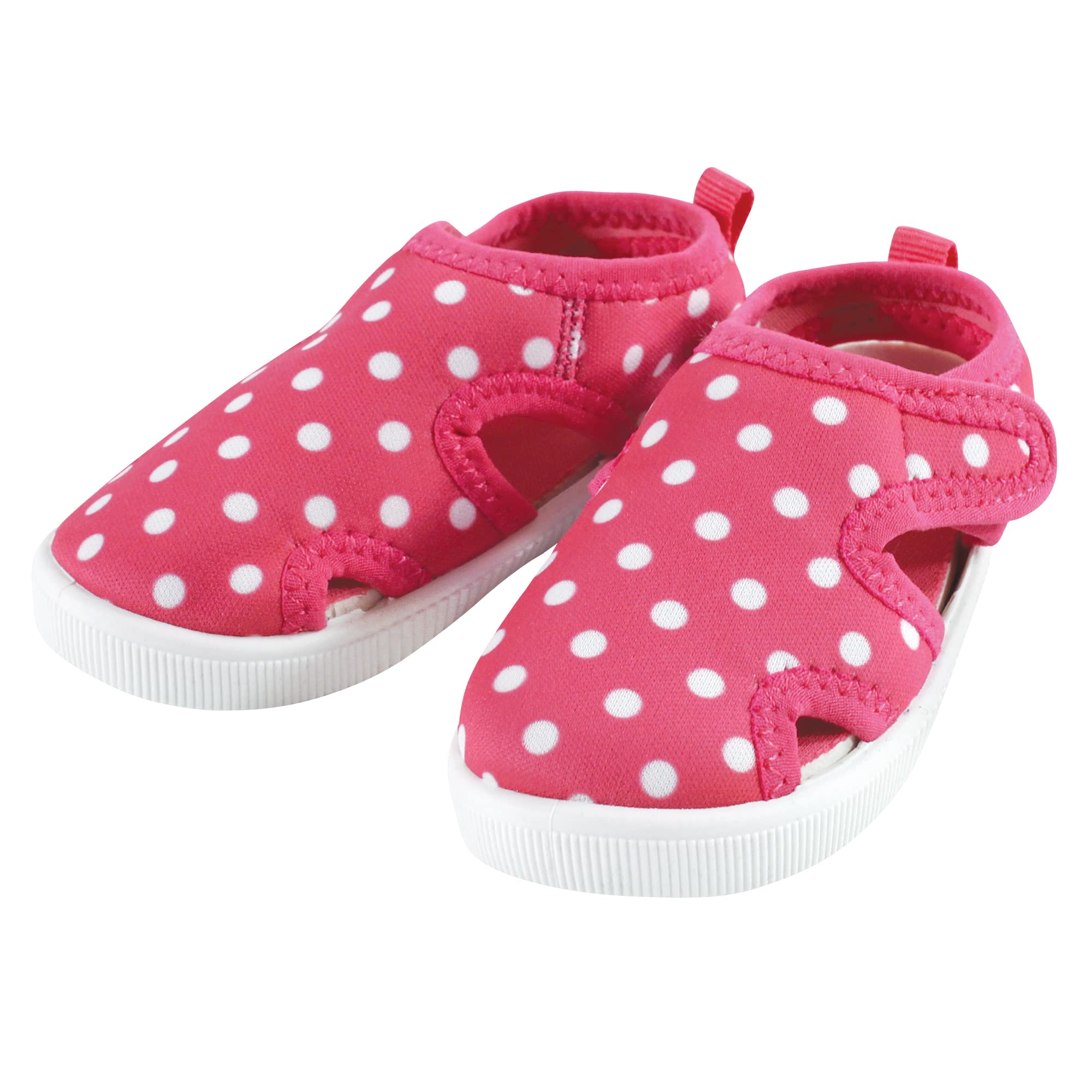 Hudson Baby Unisex Sandals & Water Shoes for Infants - Polka Dot Design - Size 7 US - Perfect for Beach, Pool & Outdoor Play