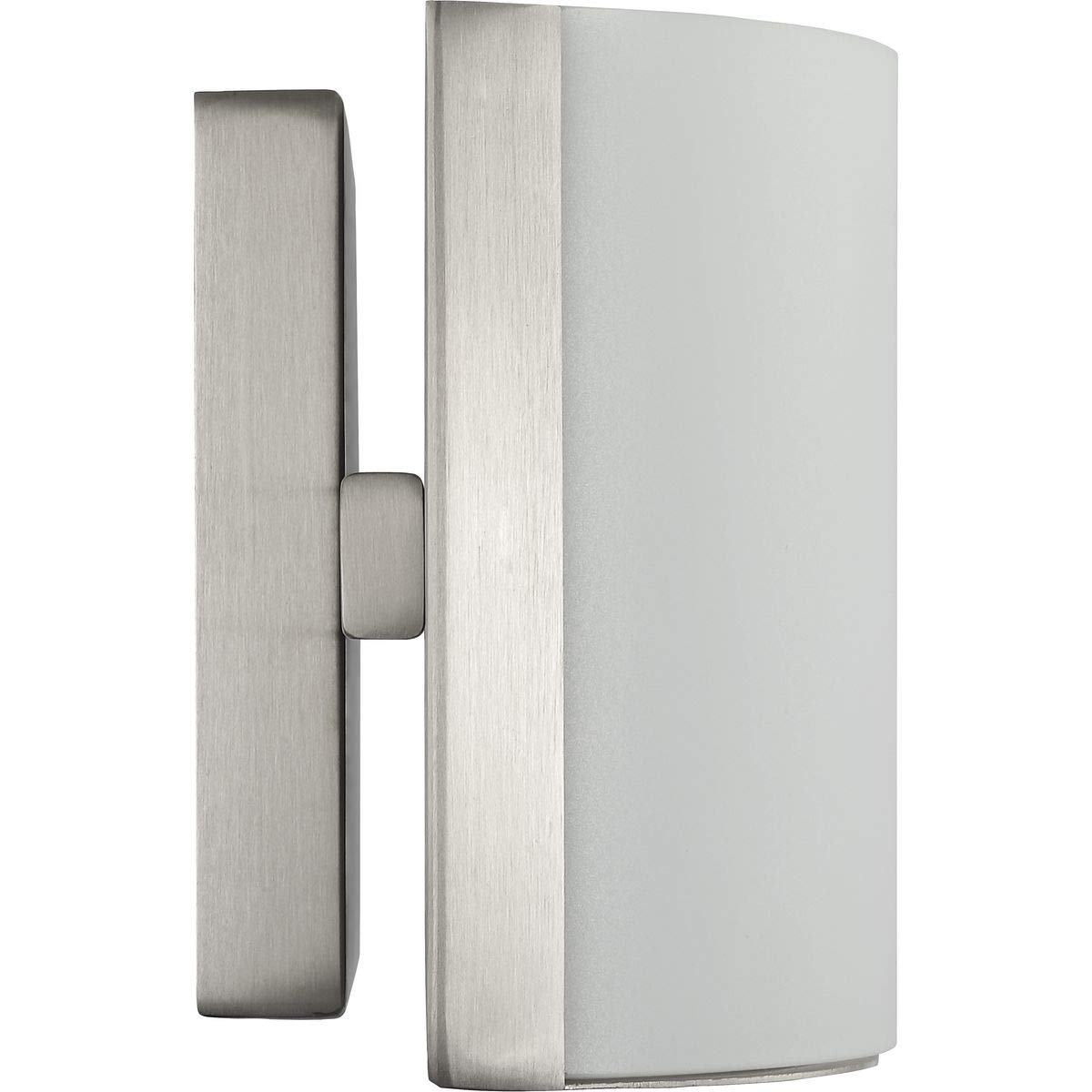 Progress Lighting Arch LED 2-Light Modern Bathroom Vanity Light with Etched Glass, Brushed Nickel Finish – Perfect for Contemporary Bathrooms and Powder Rooms