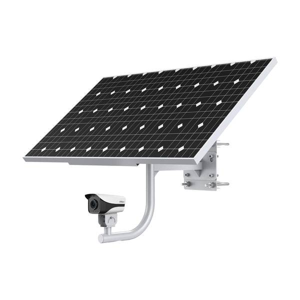 Dahua 100W Solar Security Camera System Kit with Lithium Battery - 4G Wireless Outdoor Surveillance, Night Vision, Weatherproof for Home & Business Security - Perfect for Remote Areas, Farms, and Off-Grid Properties