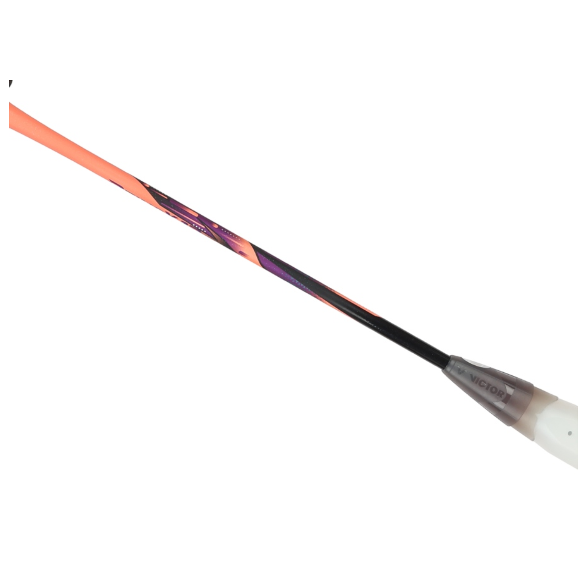 Victor DriveX 12 Unstrung Badminton Racket - Lightweight Carbon Fiber Badminton Racquet for Adults & Teens [Orange] - Perfect for Training, Competition & Recreational Play