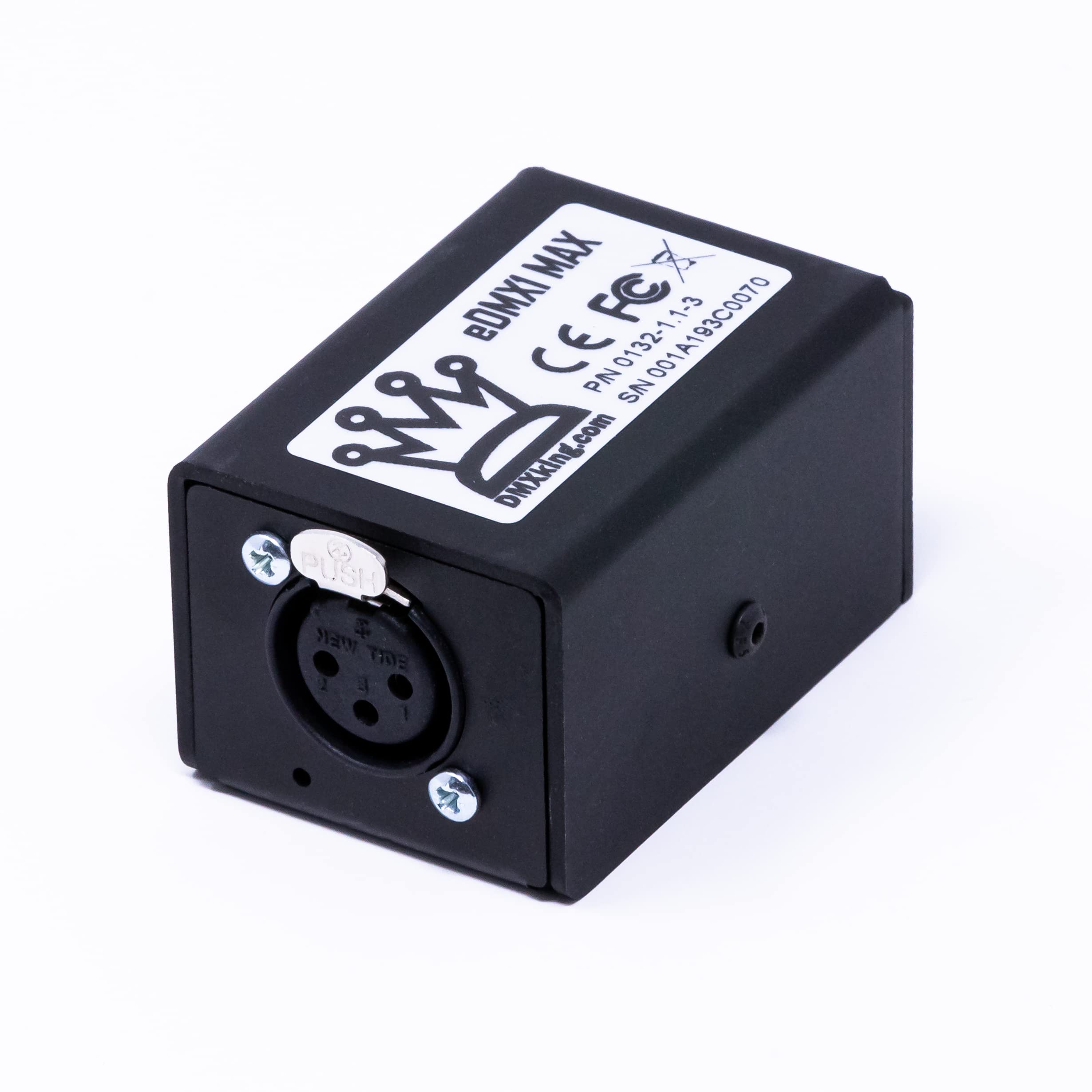 eDMX1 MAX – Ethernet to DMX512 Adapter (3-Pin) for ArtNet & sACN Protocol – Perfect for Stage Lighting, DJ Shows, and Architectural Lighting Control