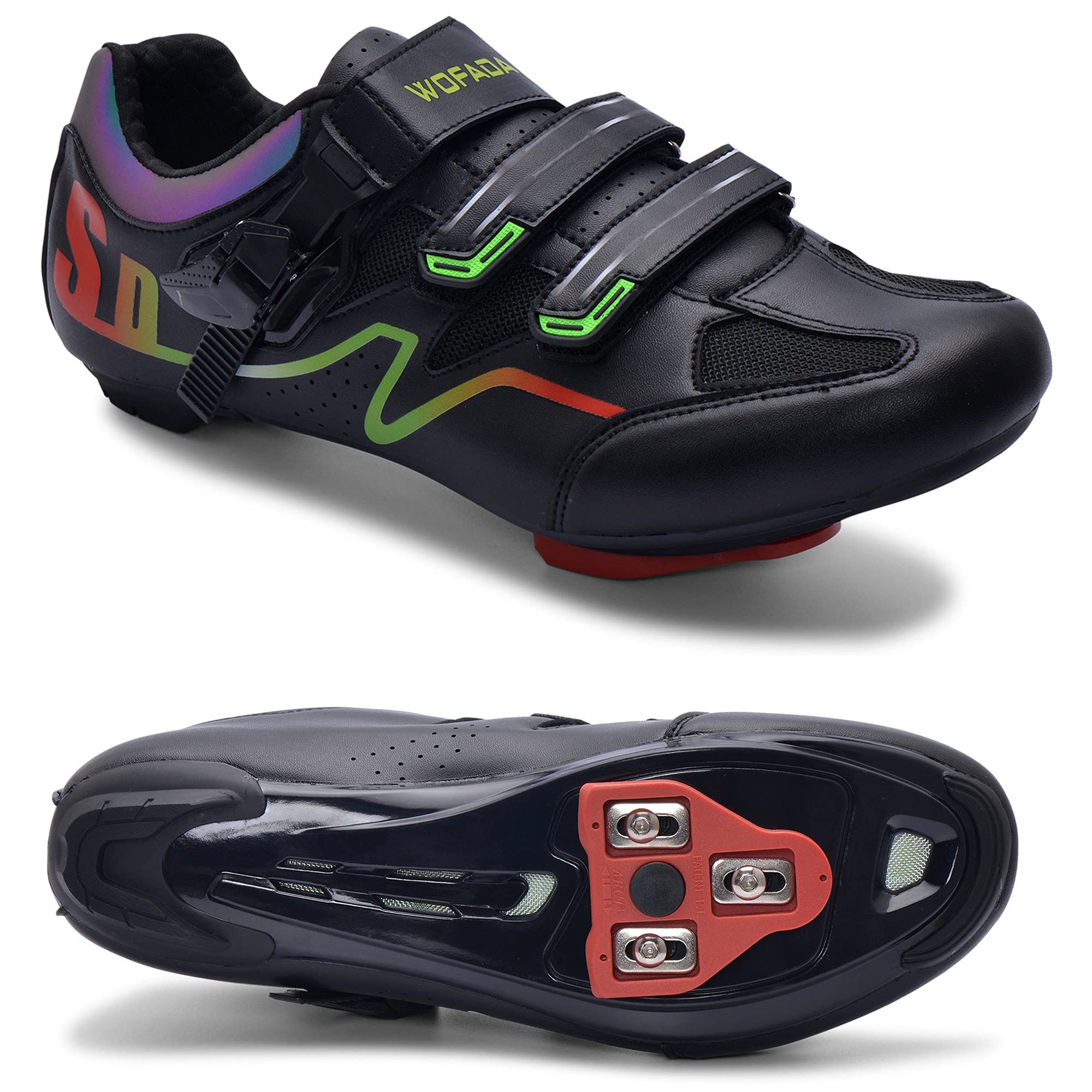Unisex Cycling Shoes for Peloton & Road Biking - SPD Clip On Indoor Spin Shoes with Look Delta Cleats for Men & Women | Perfect for Indoor Cycling Classes, Gym Workouts & Outdoor Rides