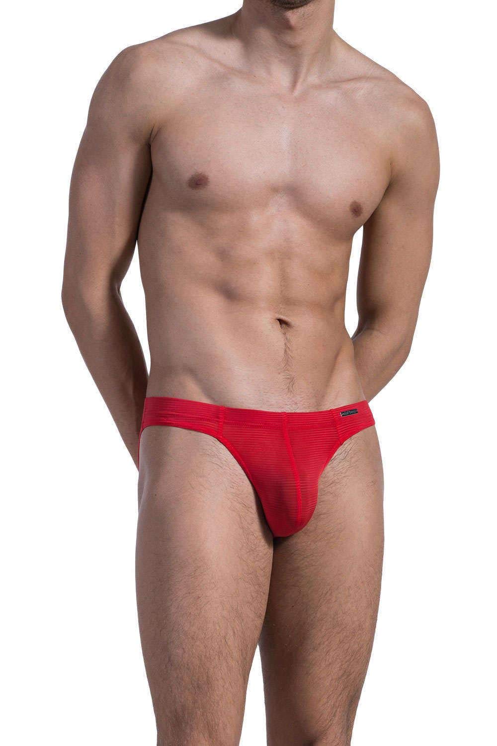 Men's Red Brazil Brief Underwear - Small Size 1201 - Soft & Comfortable for Daily Wear, Gym, and Sports