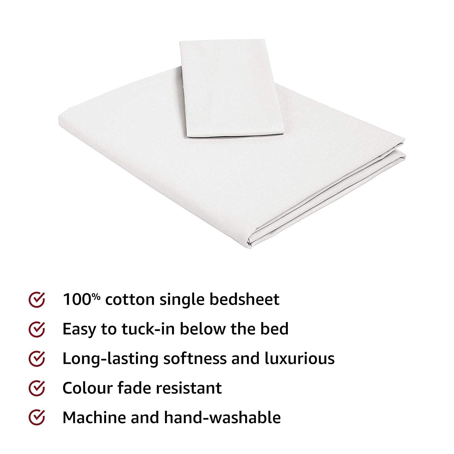 Premium 100% Cotton 400 Thread Count Queen Size Flat Sheet Set - 18 Pack (90x102 Inches, White) | Ultra Soft & Breathable Bed Sheets for Hotels, Dorms, and Home Use