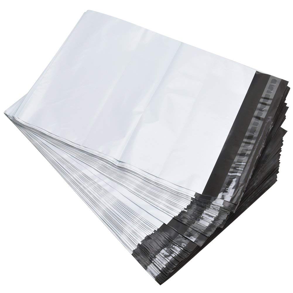BESTEASY 14.5 x 19 Inch White Poly Mailers - 800 Self-Sealing Shipping Envelopes & Mailing Bags for Ecommerce, Small Business & Online Stores - Perfect for Clothing, Jewelry & Lightweight Packages