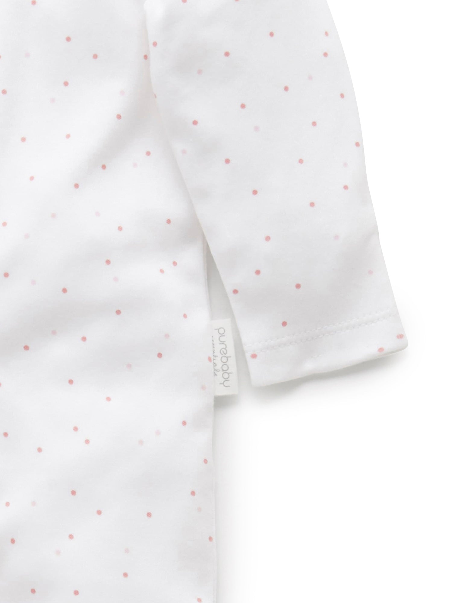 Purebaby Organic 3-Piece Baby Clothes Set - Pale Pink with White Dots | Soft Cotton Outfit for Newborns & Infants | Perfect for Photos, Gifts & Everyday Wear