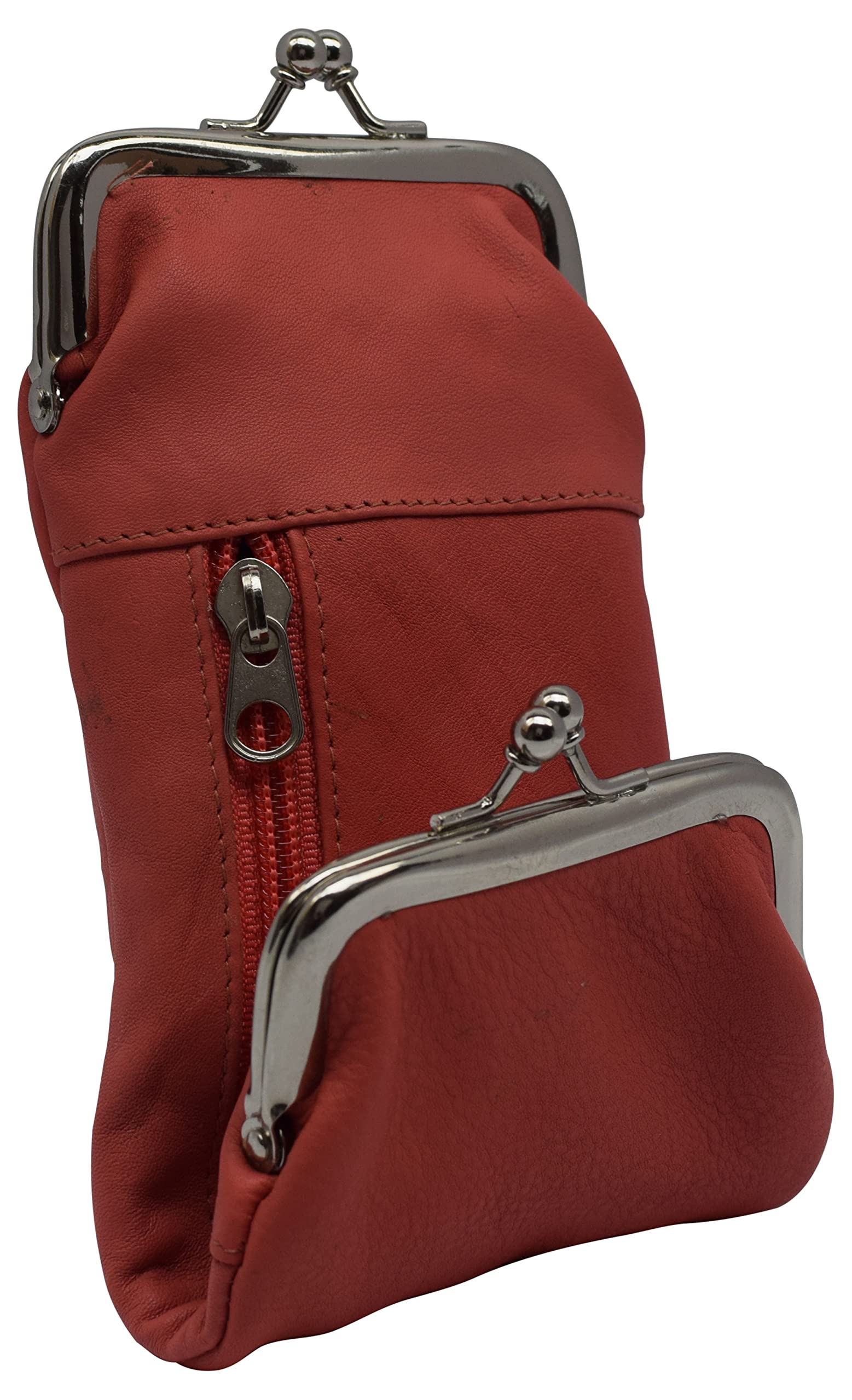 Premium Genuine Leather Cigarette & Lighter Holder Case with Secure Twist Clasp - Marshal Brand (Light Pink) | Perfect for Travel, Outdoor Activities & Everyday Carry