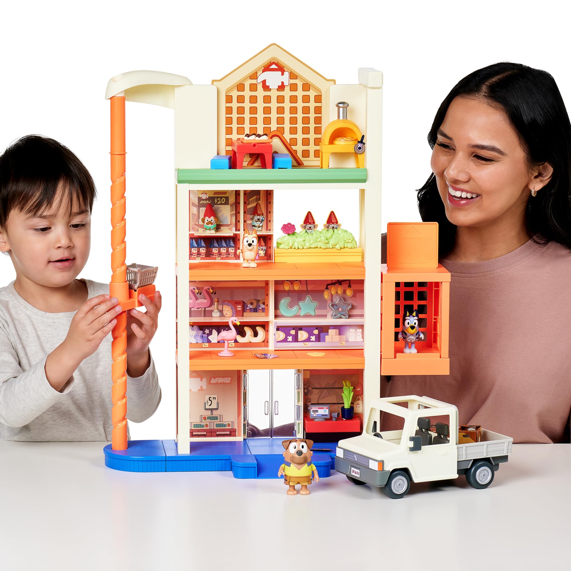 Bluey Hammerbarn Shopping Center Mega Playset - 4 Level 22