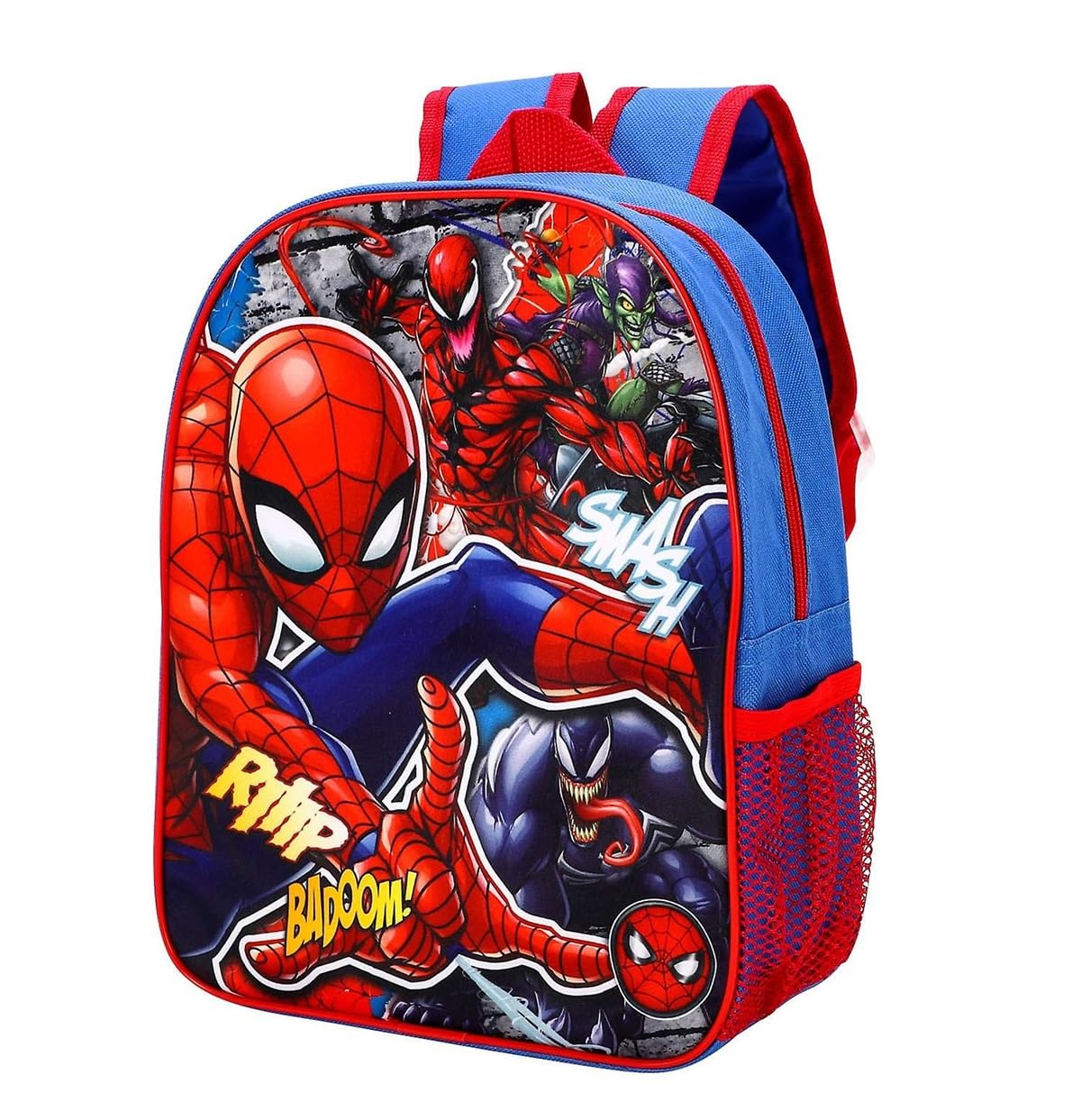 CERDA Marvel Kids Backpack - Spider-Man, Venom, Carnage & Green Goblin Character Design, 29cm Lightweight School & Travel Backpack for Boys & Girls (One Size) - Perfect for Preschool, Day Trips & Outdoor Adventures