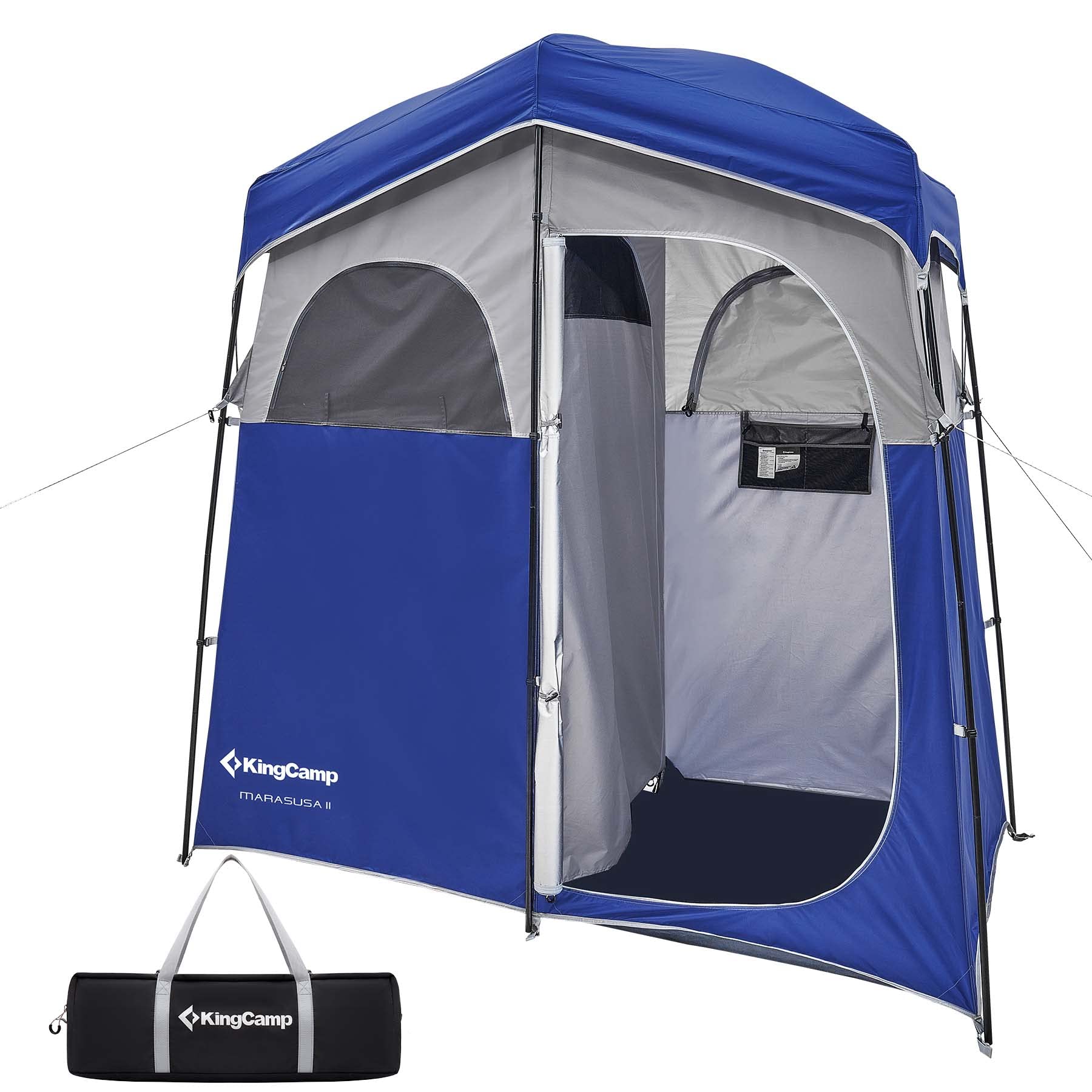 KingCamp Portable Camping Shower Tent with Waterproof Shower Bag - Lightweight Privacy Shelter for Outdoor Adventures, Beach, Hiking & RV Trips