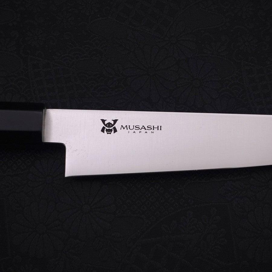 VG-10 Polished Double Buffalo Ebony Handle 150mm Petty Knife - High-Quality Japanese Kitchen Knife for Slicing, Peeling & Precision Cutting