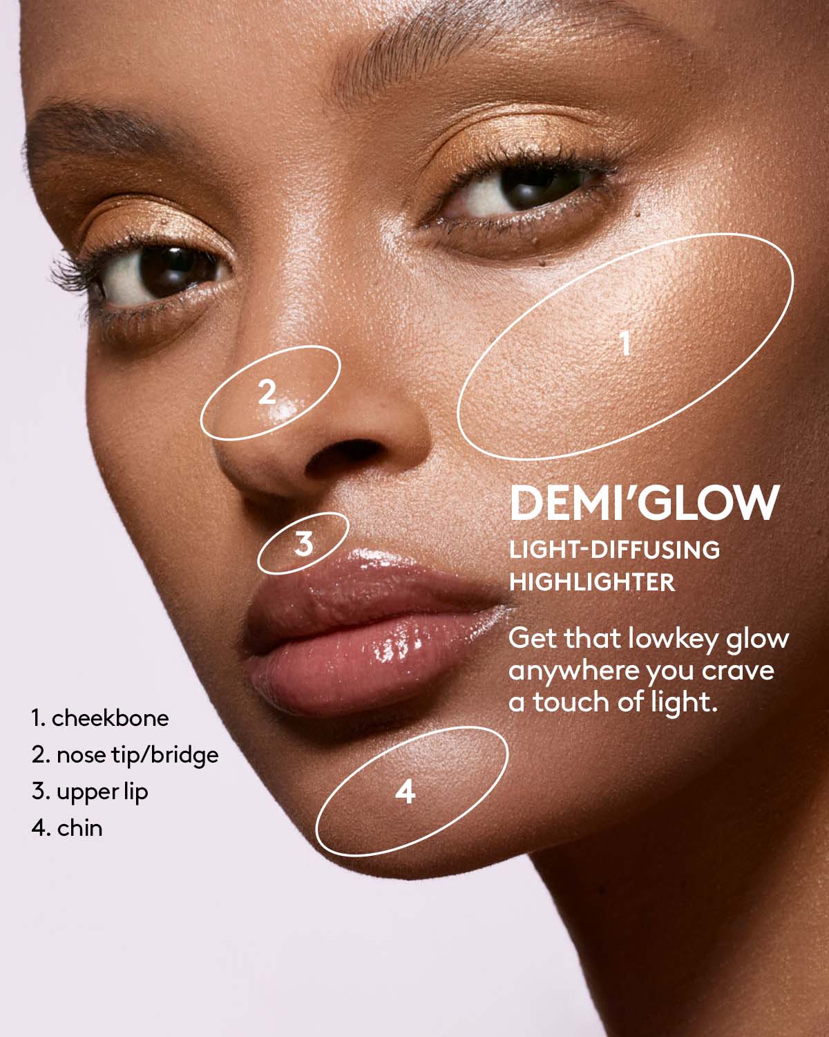 Demi'glow Light Diffusing Highlighter - Luminous Makeup for Glowing Skin | Perfect for Daytime Glow & Nighttime Radiance