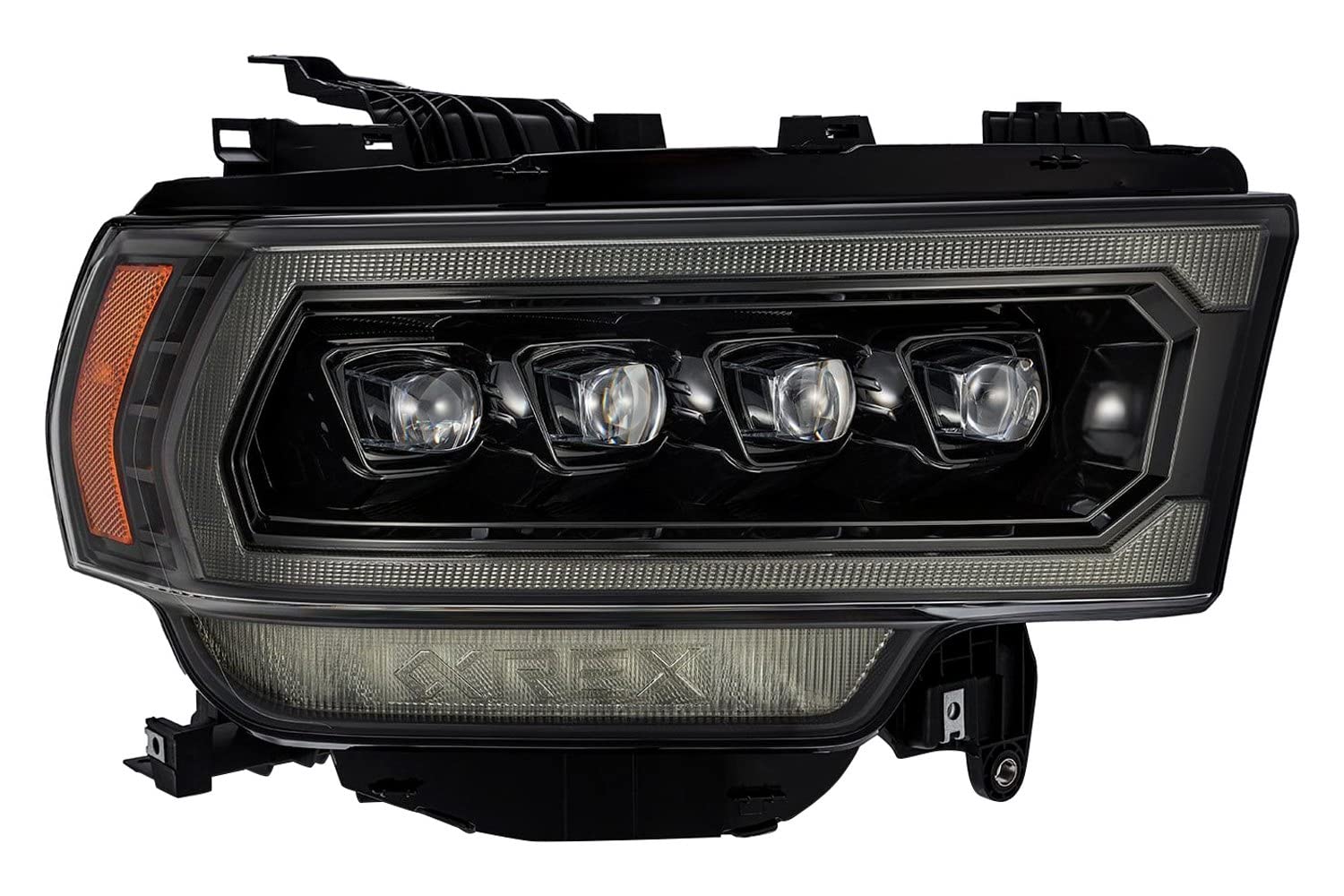 AlphaRex USA 880552 Nova Series LED Projector Headlights - Compatible with Ram 2500 (2013-2018) - Clear Lens - High Performance Off-Road Lighting Upgrade for Night Driving & Truck Customization